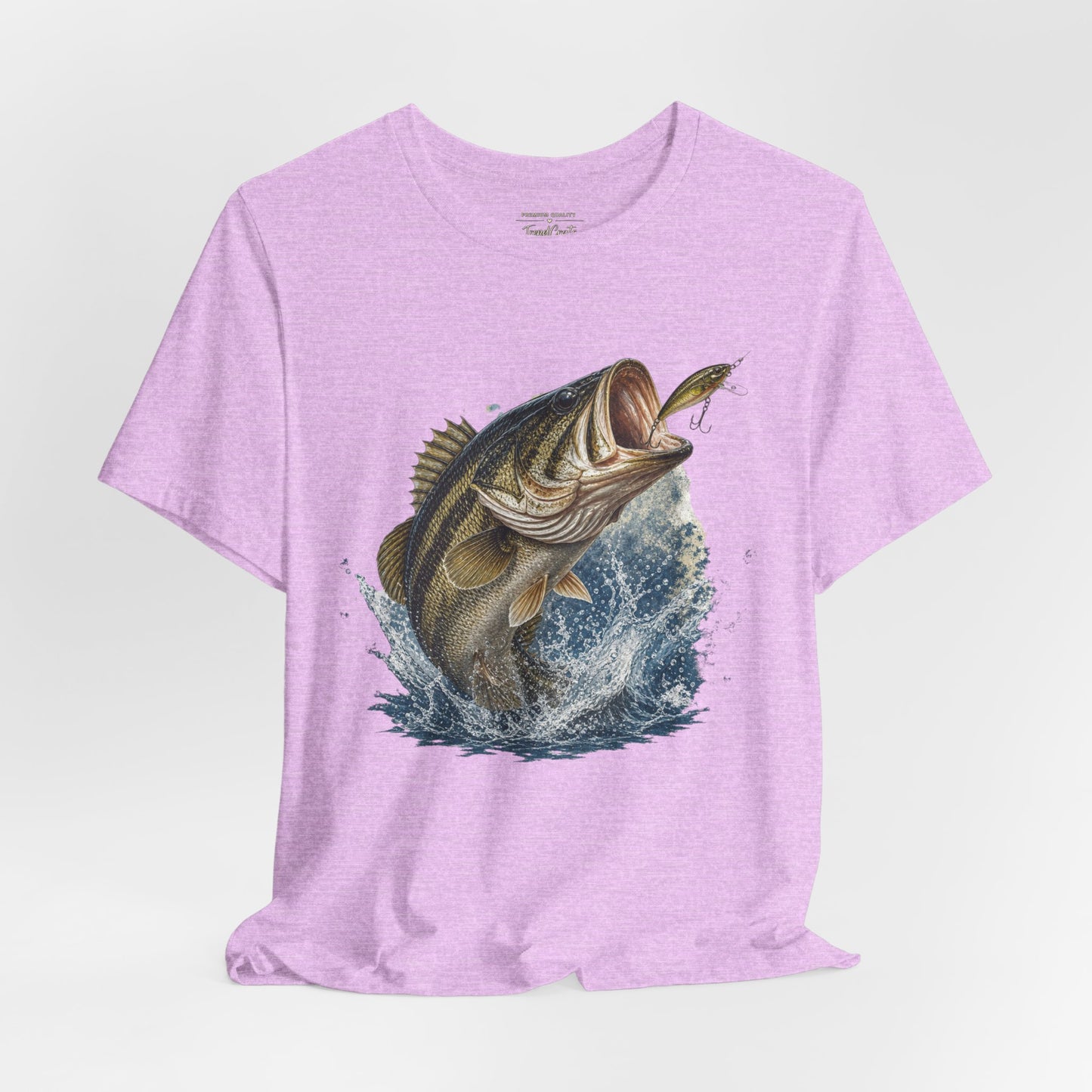 Bass Fishing T‑Shirt — Leaping Largemouth Design