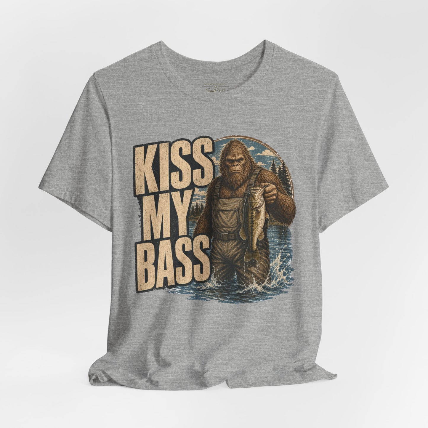 Kiss My Bass Fishing T-Shirt — Funny Bass Fisherman Graphic Tee