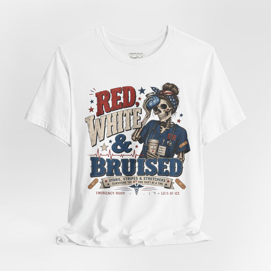 Red White & Bruised Tee