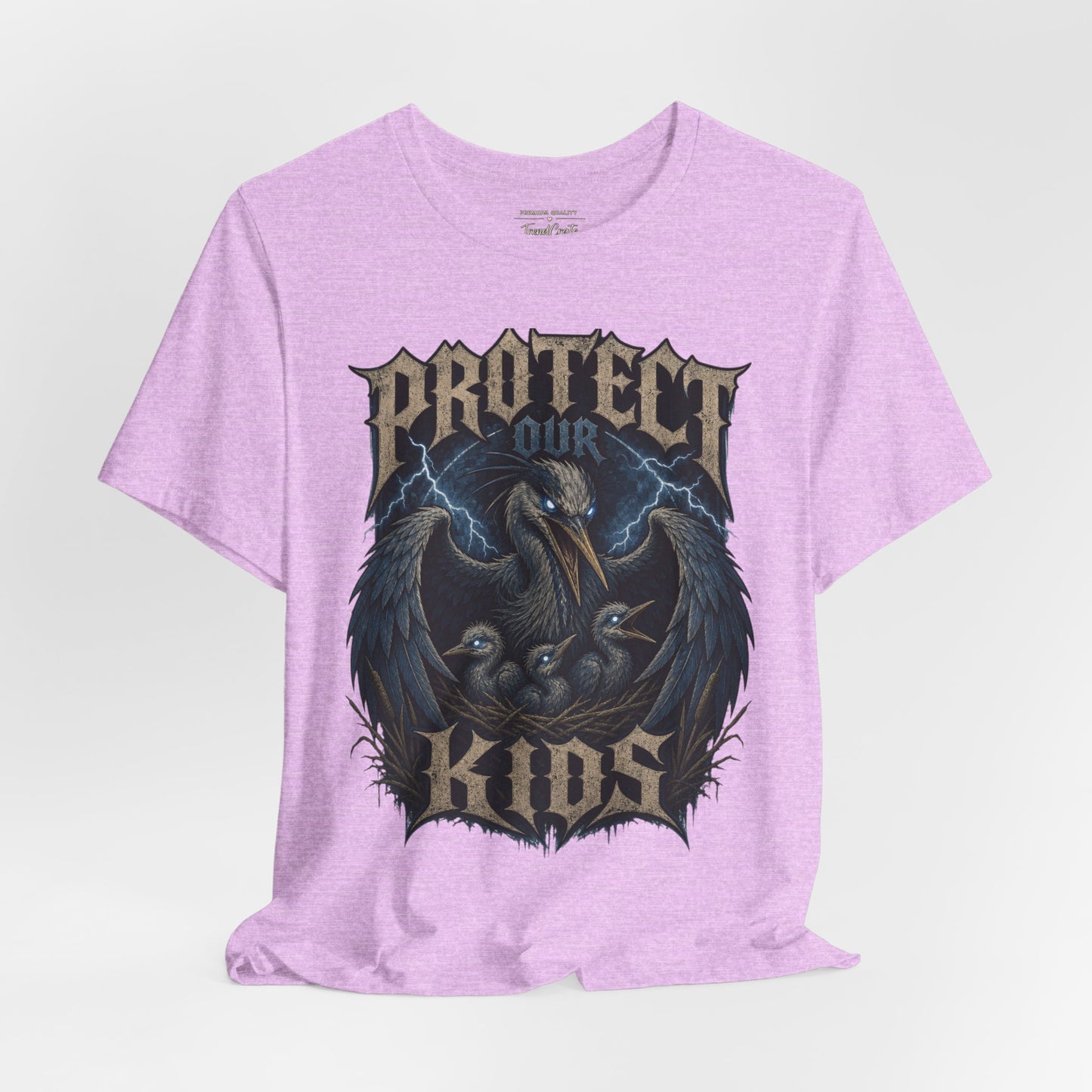 Protect Our Kids T-Shirt — Gothic Raven Family Safety Tee