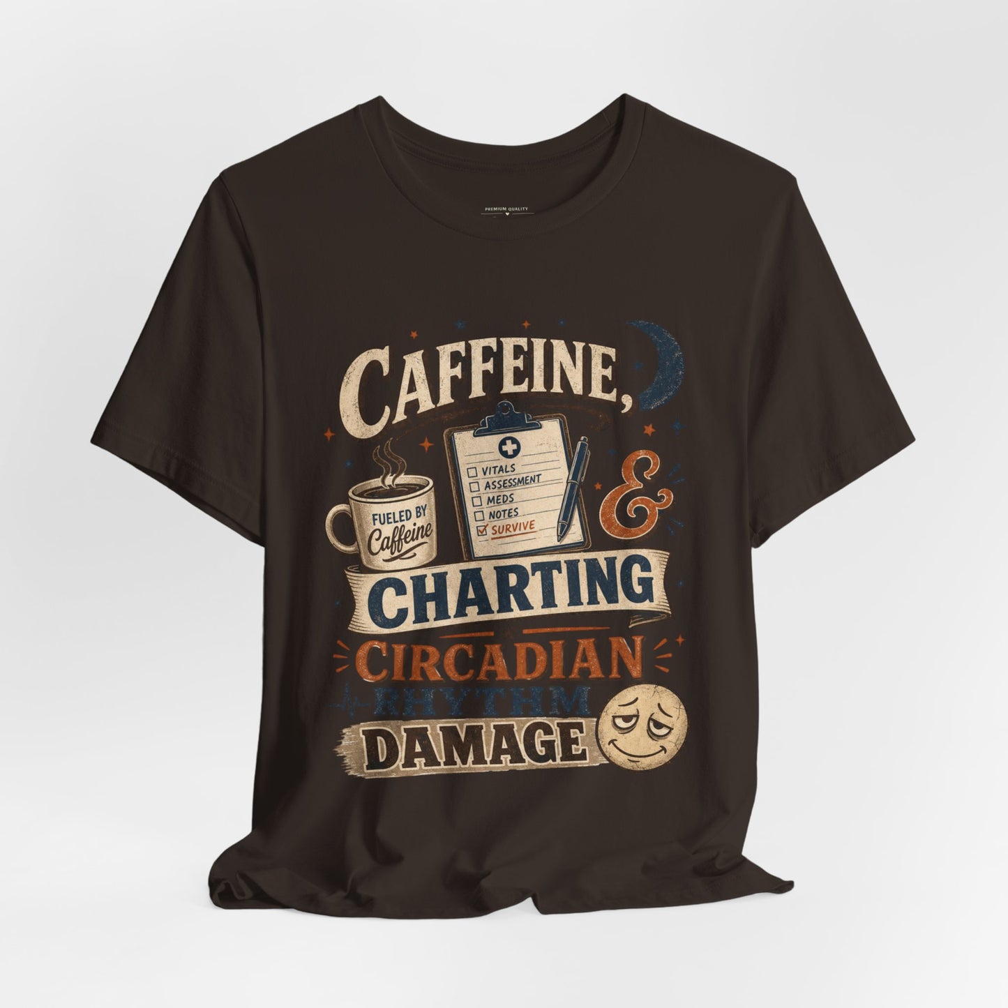 Caffeine & Charting Circadian Rhythm Damage Tee
