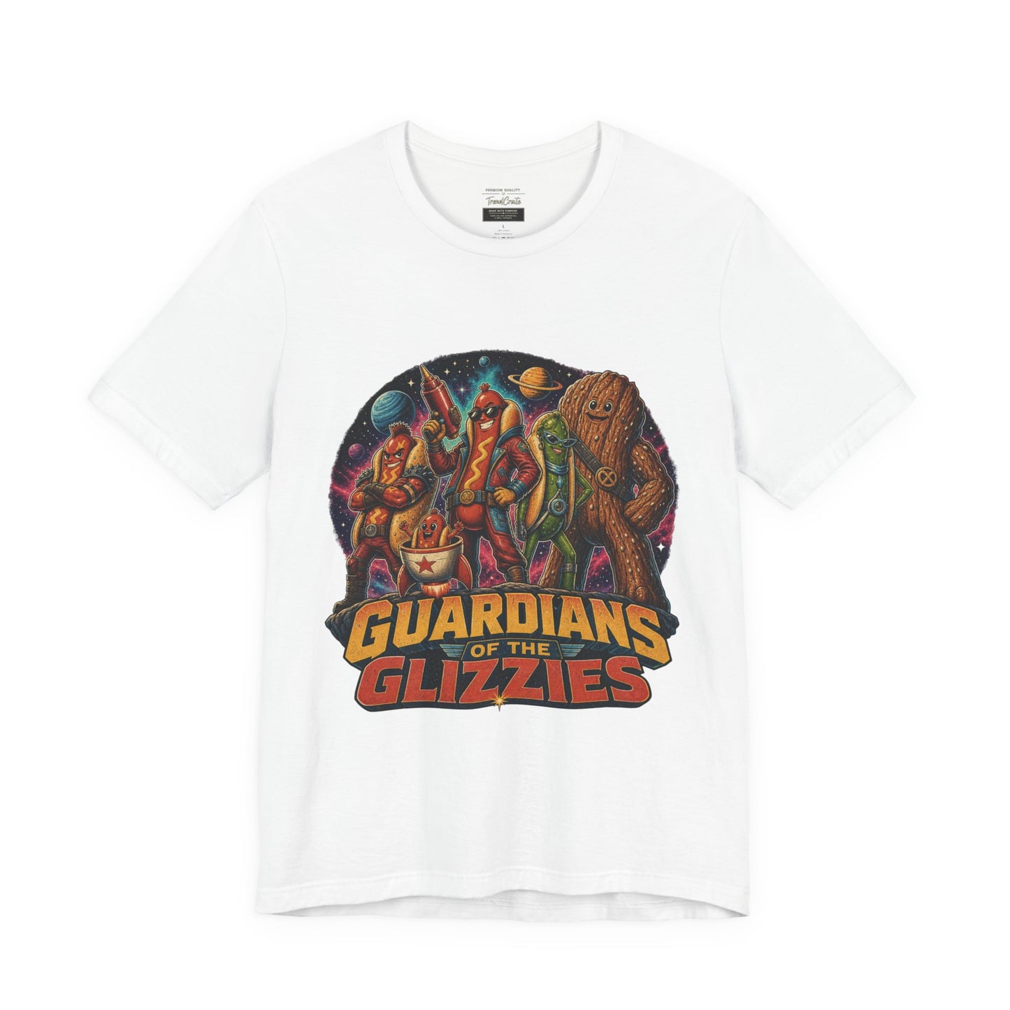 Guardians of the Glizzies Graphic Tee — Retro Space Adventure T-Shirt