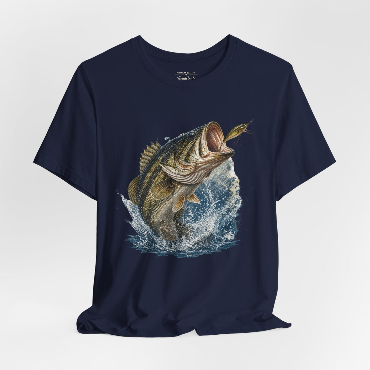 Bass Fishing T‑Shirt — Leaping Largemouth Design