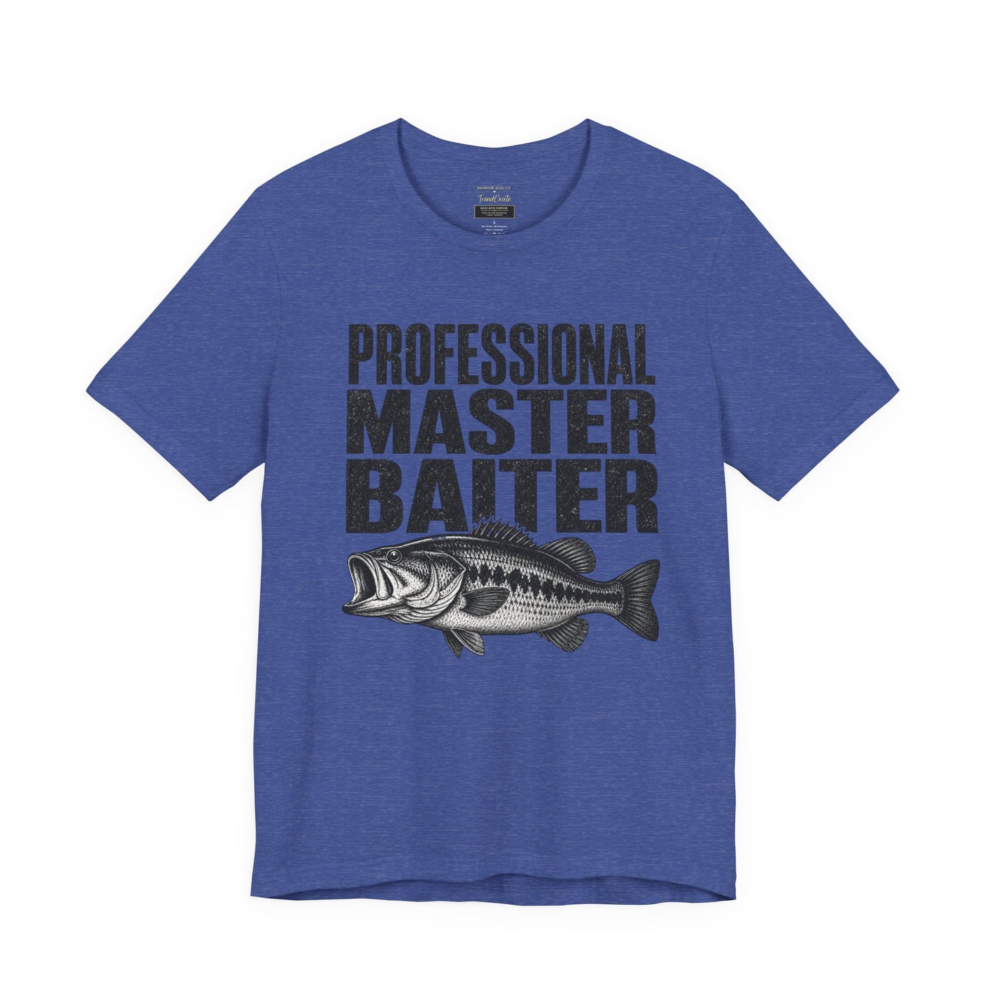 Fishing T-Shirt - "Professional Master Baiter" Bass Graphic Tee