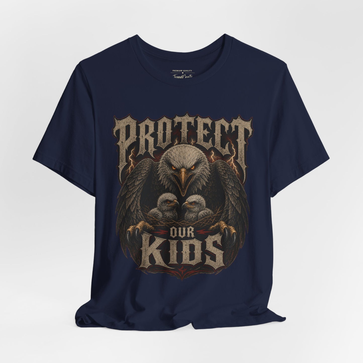 Protect Our Kids Eagle T-Shirt – Patriotic Parent & Family Safety Tee