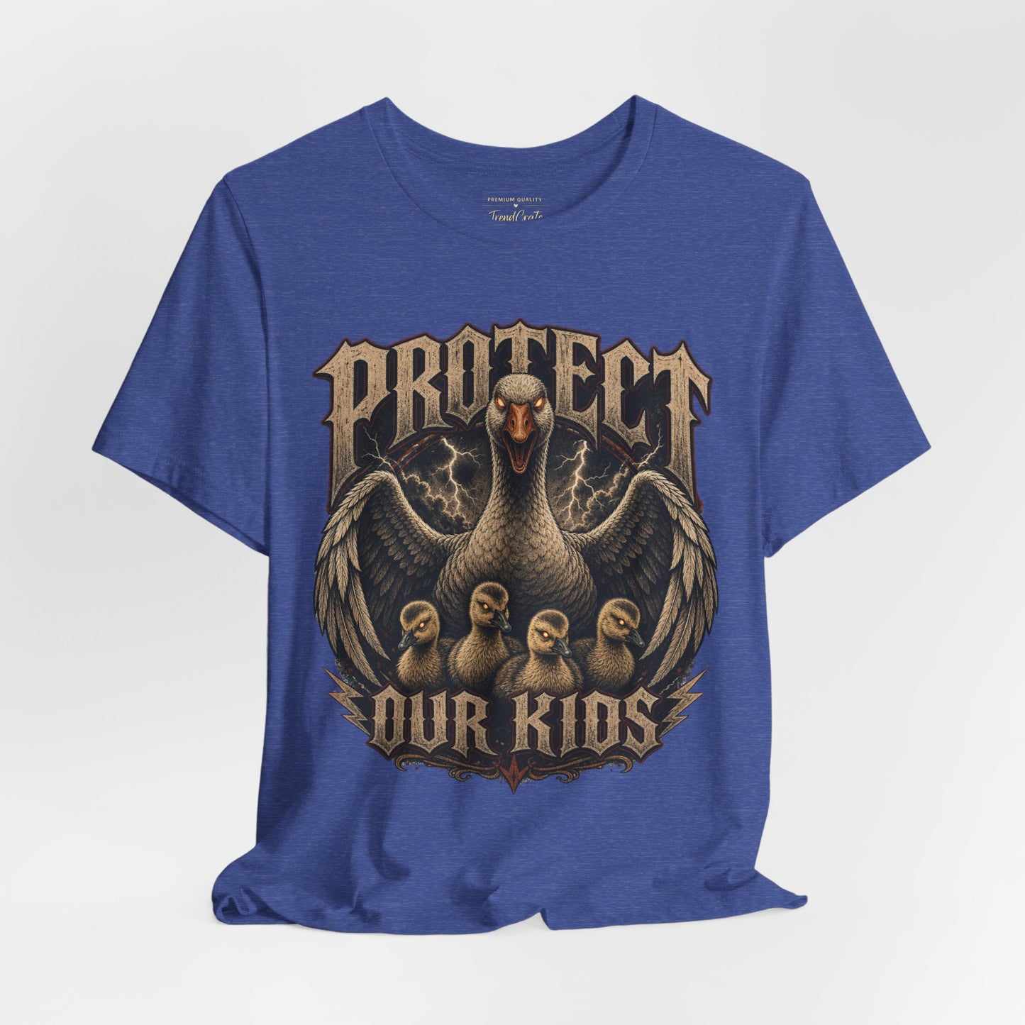 Protect Our Kids T-Shirt — Vintage Mama Bird & Chicks Family Protection Tee