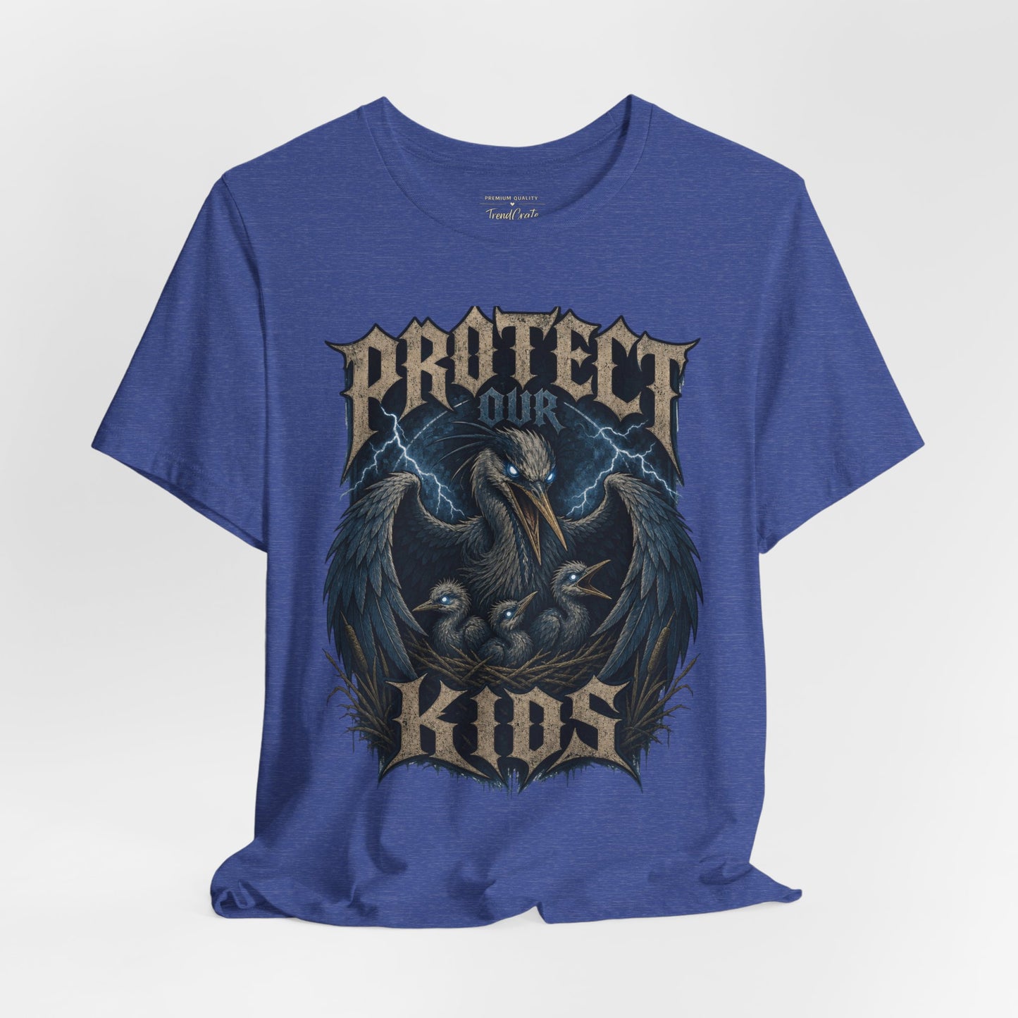 Protect Our Kids T-Shirt — Gothic Raven Family Safety Tee