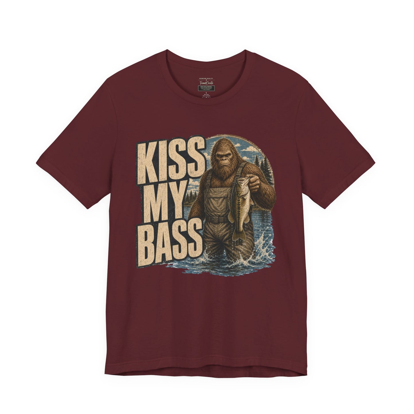 Kiss My Bass Fishing T-Shirt — Funny Bass Fisherman Graphic Tee
