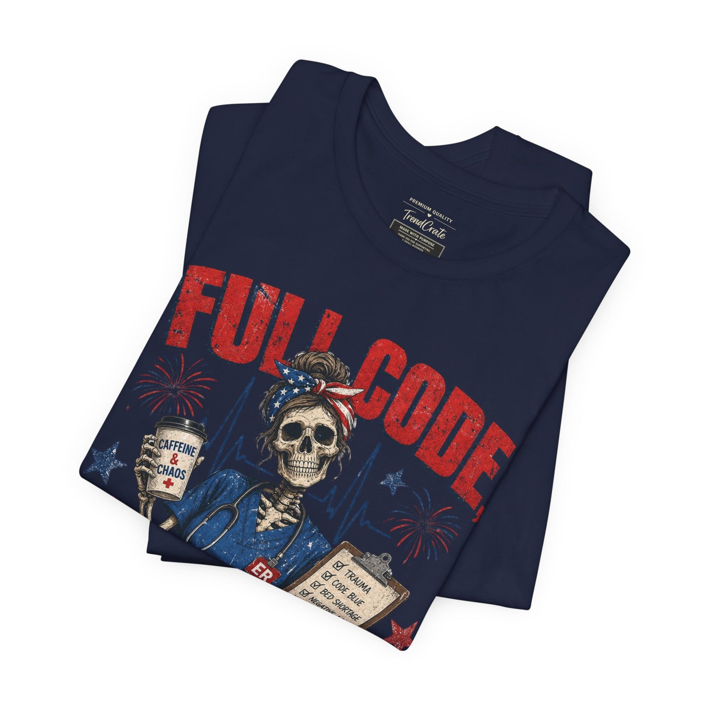 Freedom Mode Skull Nurse Tee