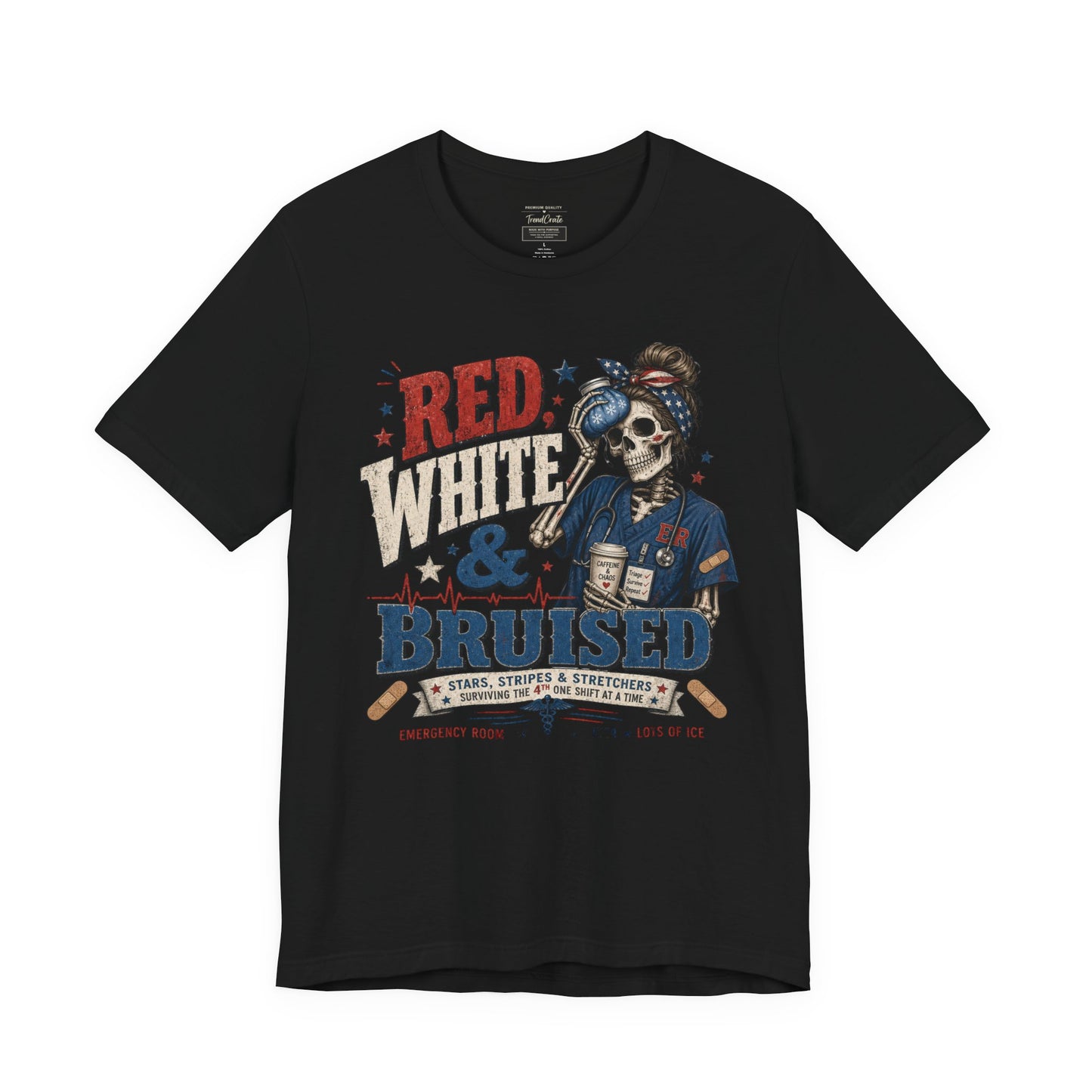 Red White & Bruised Tee