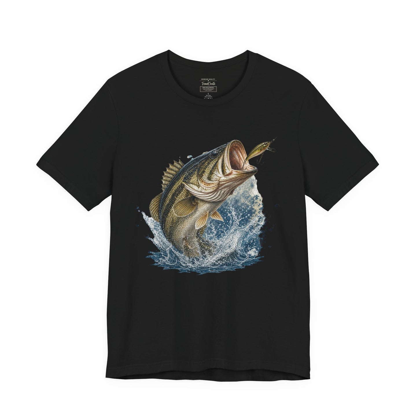 Bass Fishing T‑Shirt — Leaping Largemouth Design