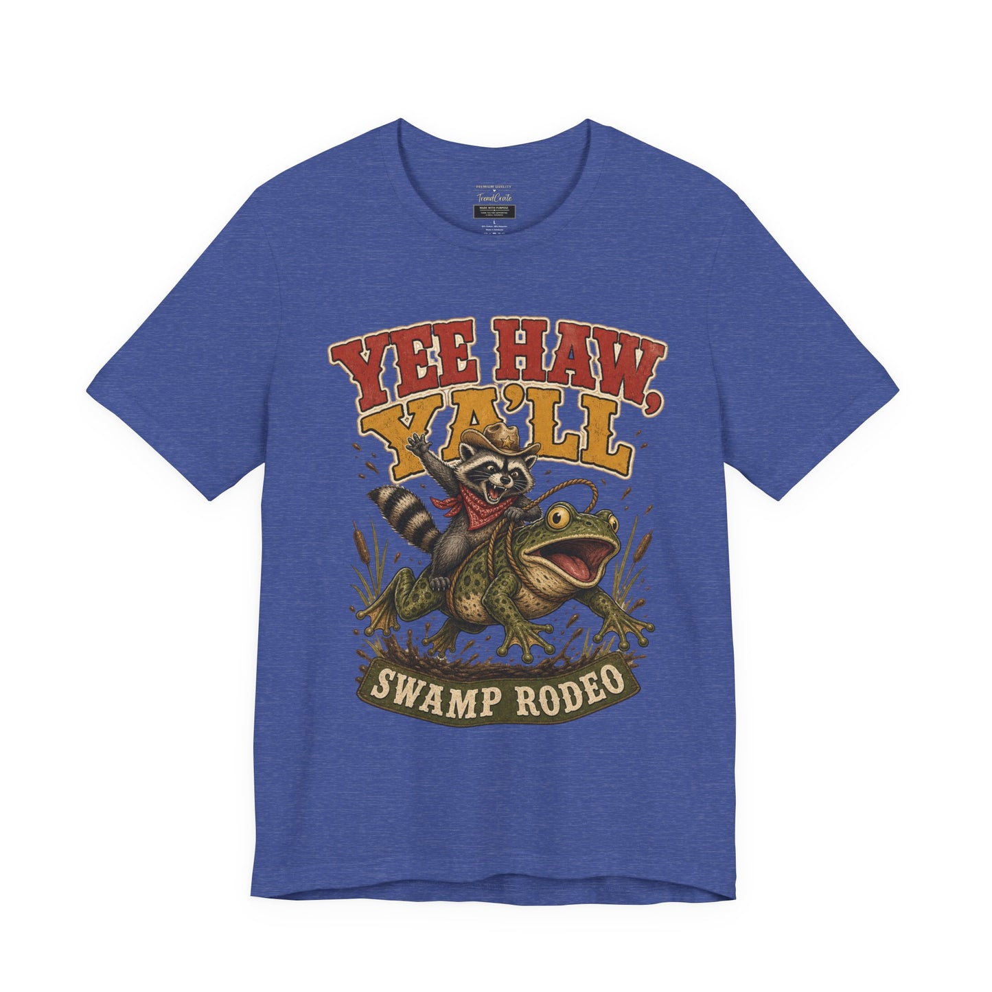 Yee Haw Y'all Swamp Rodeo T-Shirt — Funny Gator Rodeo Graphic Tee