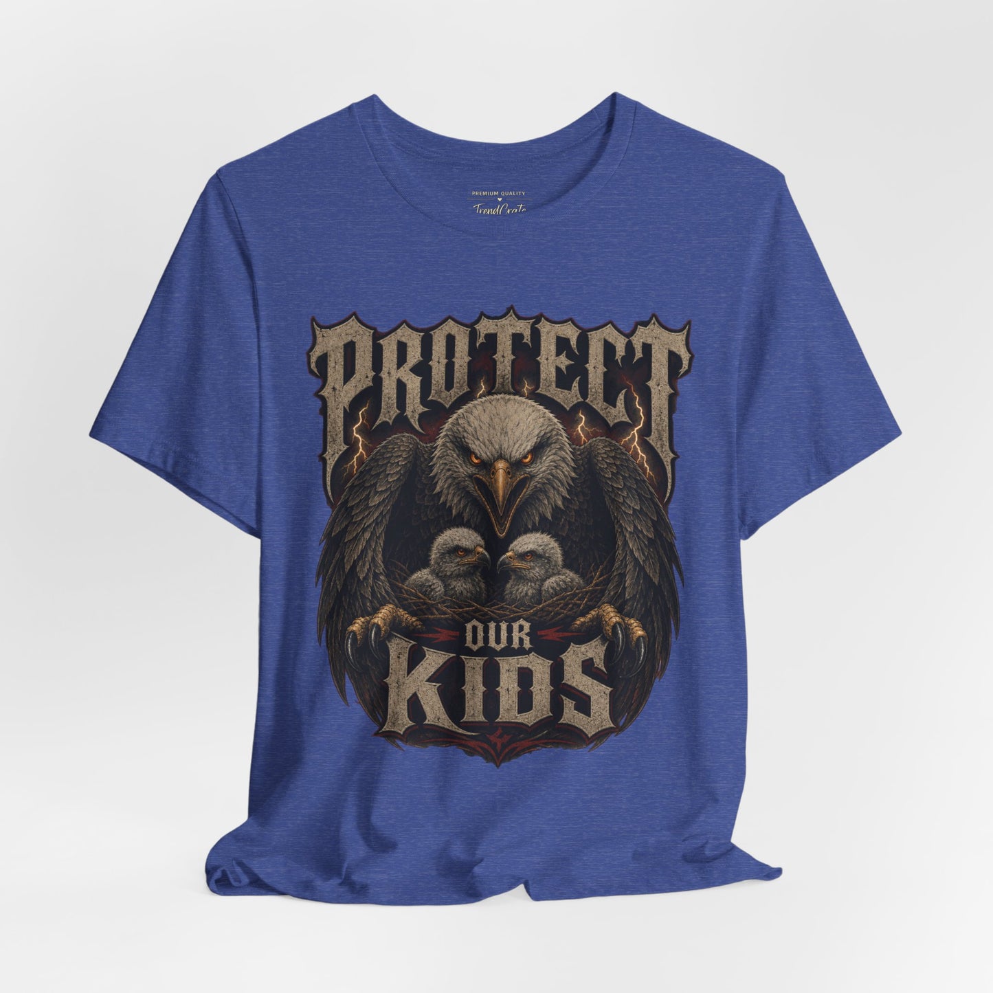 Protect Our Kids Eagle T-Shirt – Patriotic Parent & Family Safety Tee