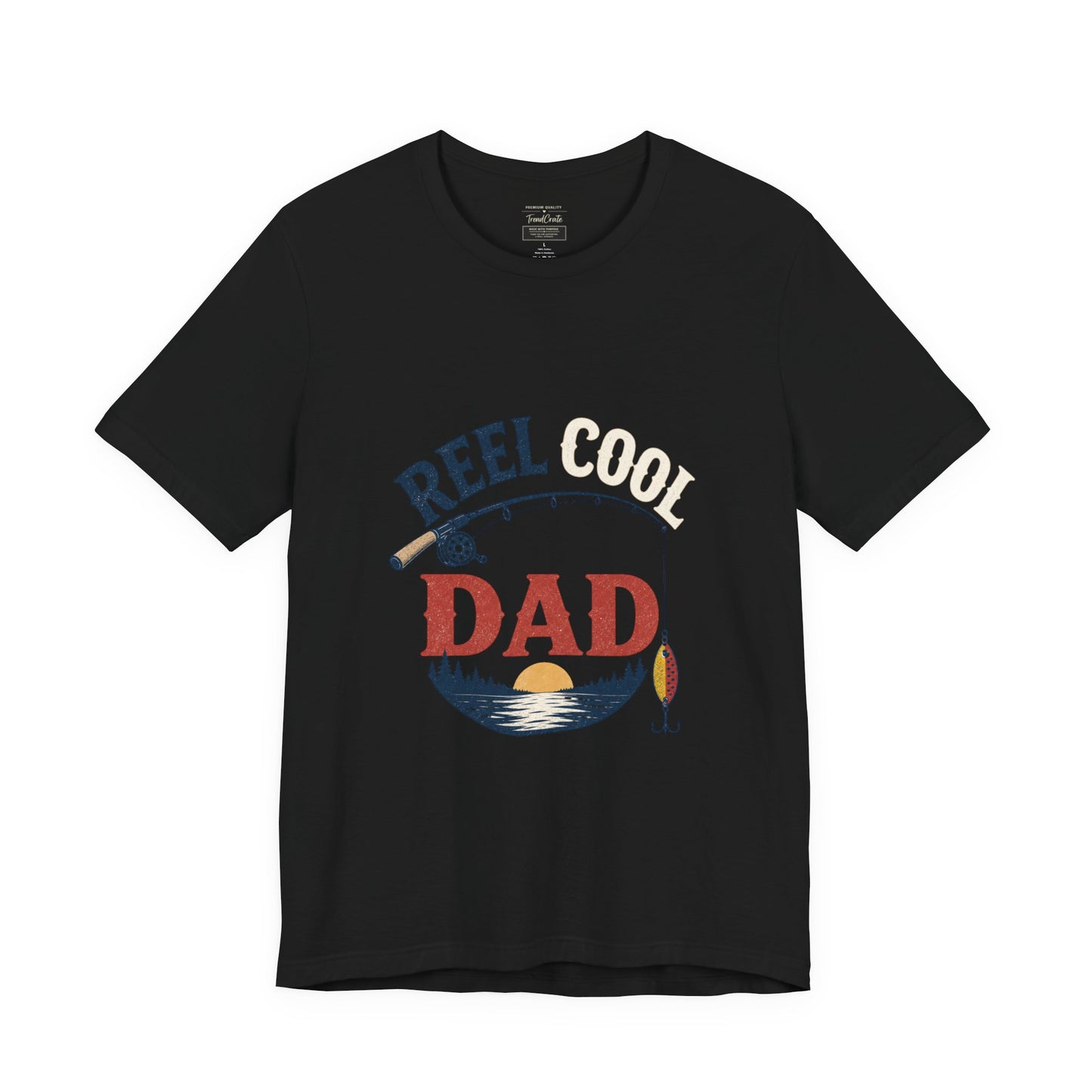 Reel Dad Fishing T-Shirt – Vintage Sunset Angler Tee for Fathers