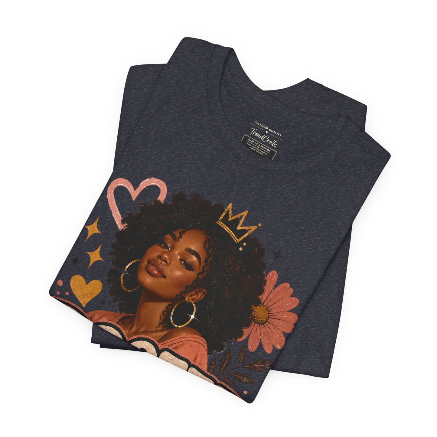 Rooted in Joy Tee — Afrocentric Inspirational Graphic T-Shirt