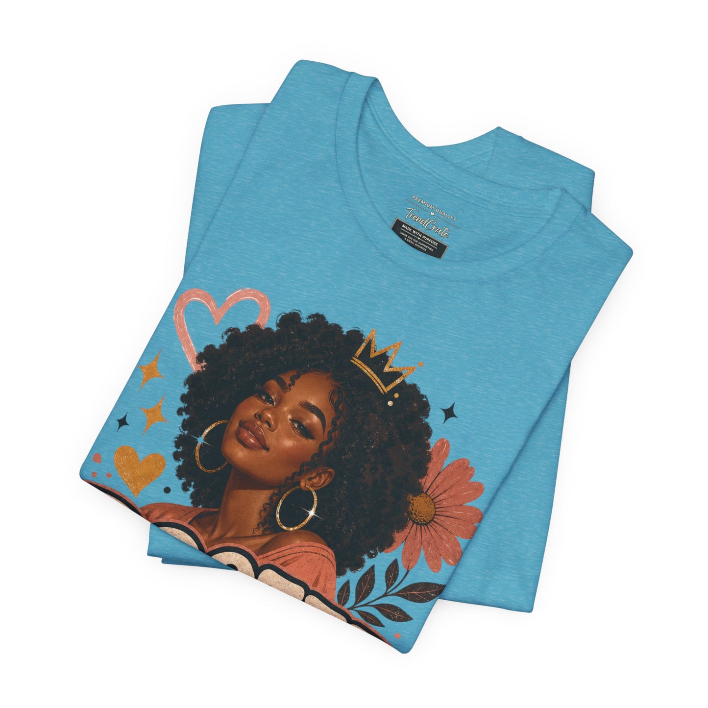 Rooted in Joy Tee — Afrocentric Inspirational Graphic T-Shirt