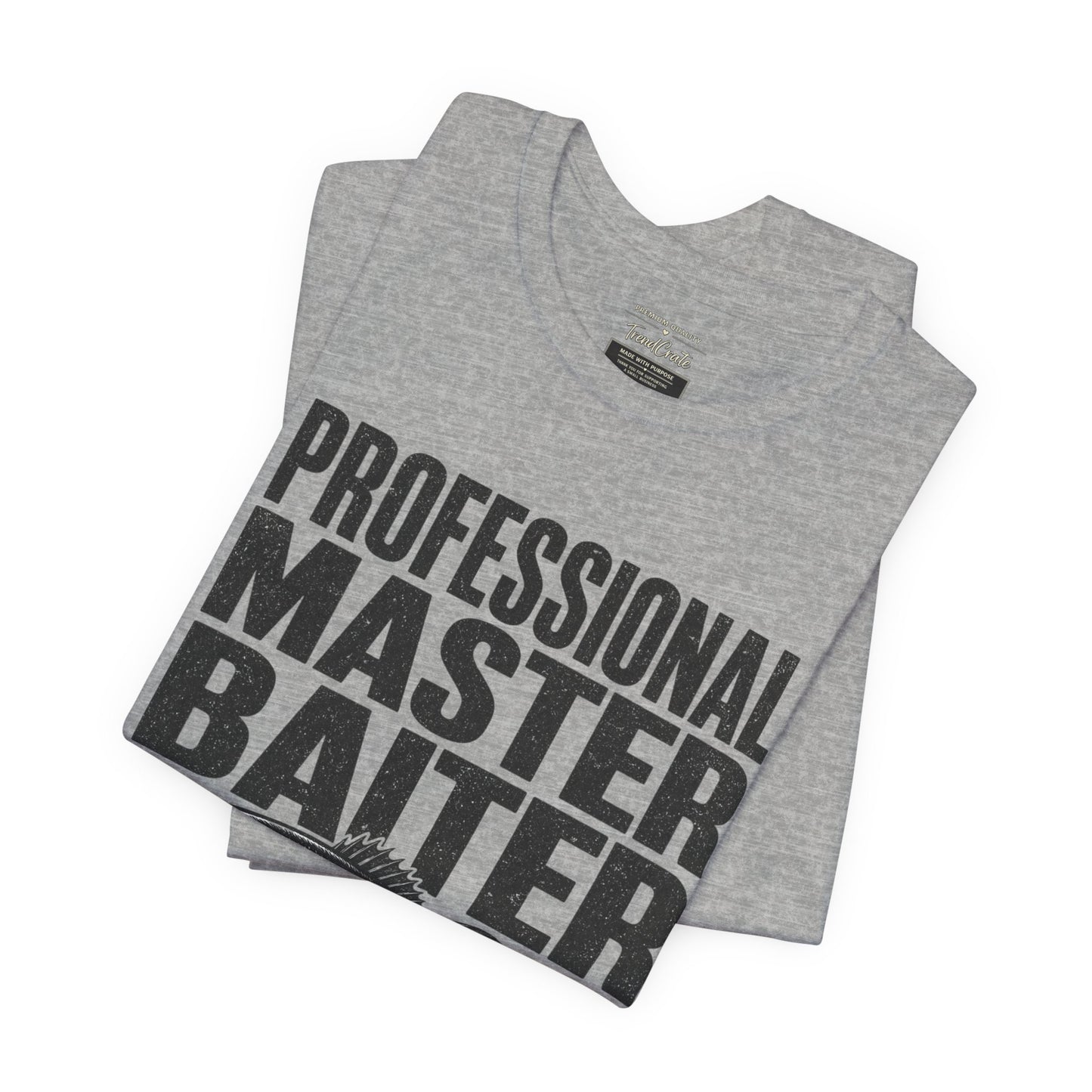 Fishing T-Shirt - "Professional Master Baiter" Bass Graphic Tee