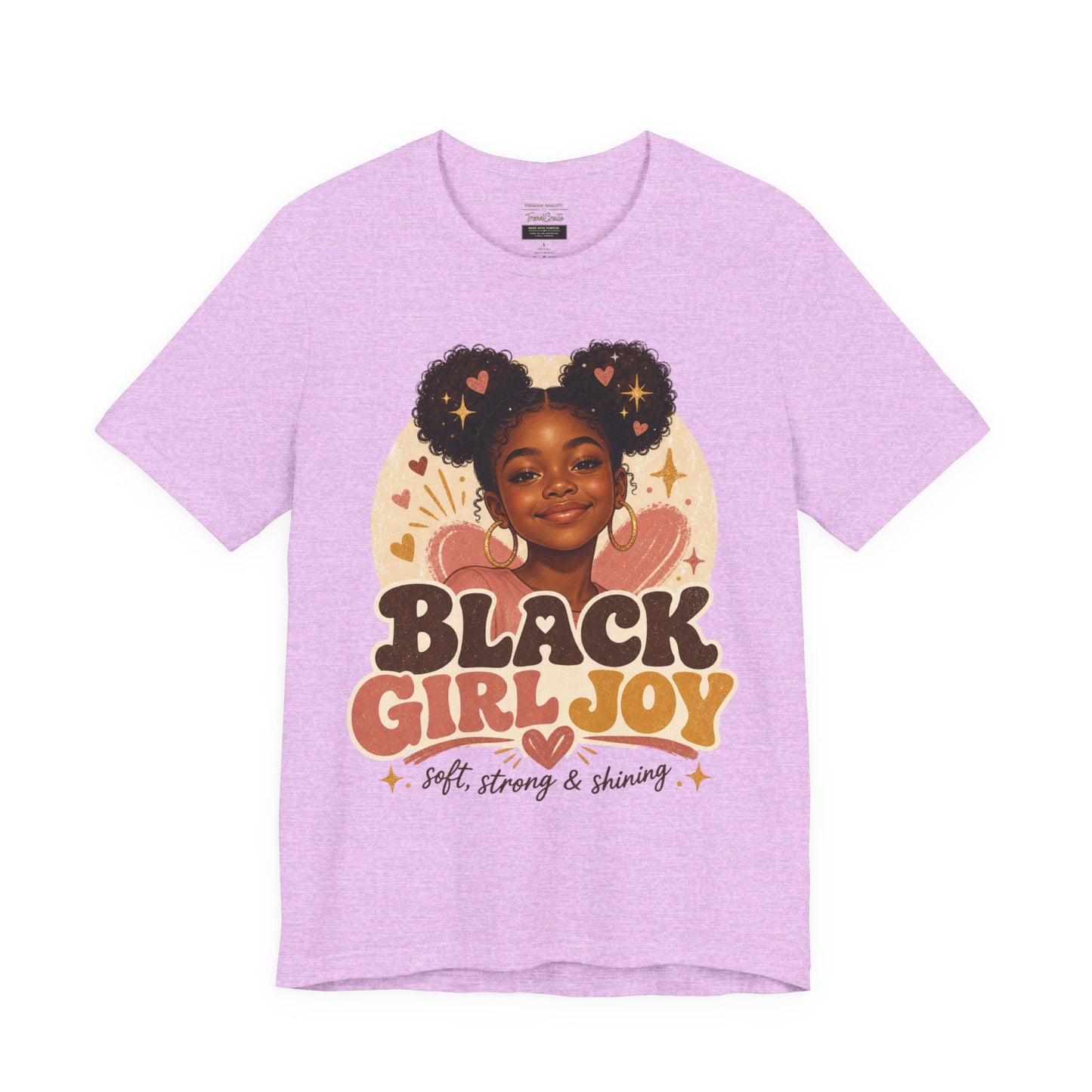 Black Girl Joy Graphic Tee — "Black Girl Joy: Soft, Strong & Shining"