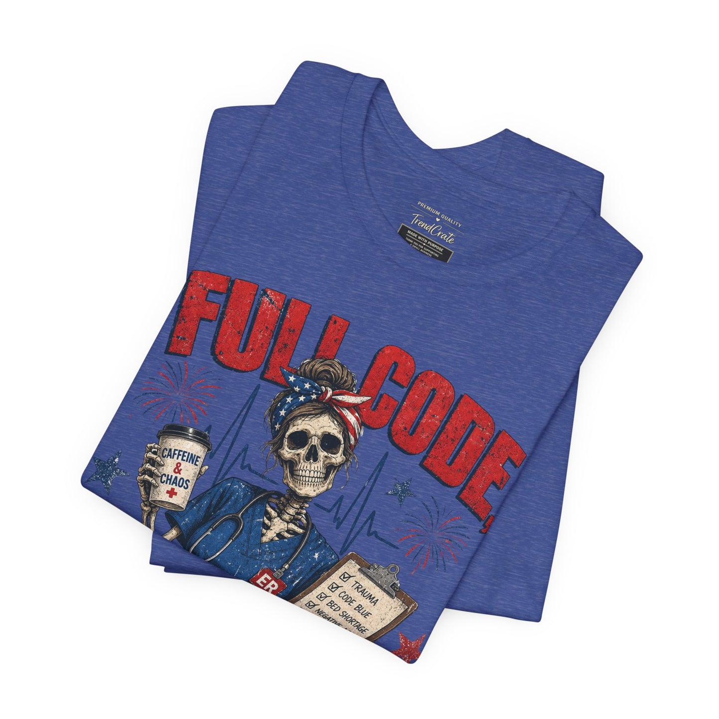 Freedom Mode Skull Nurse Tee