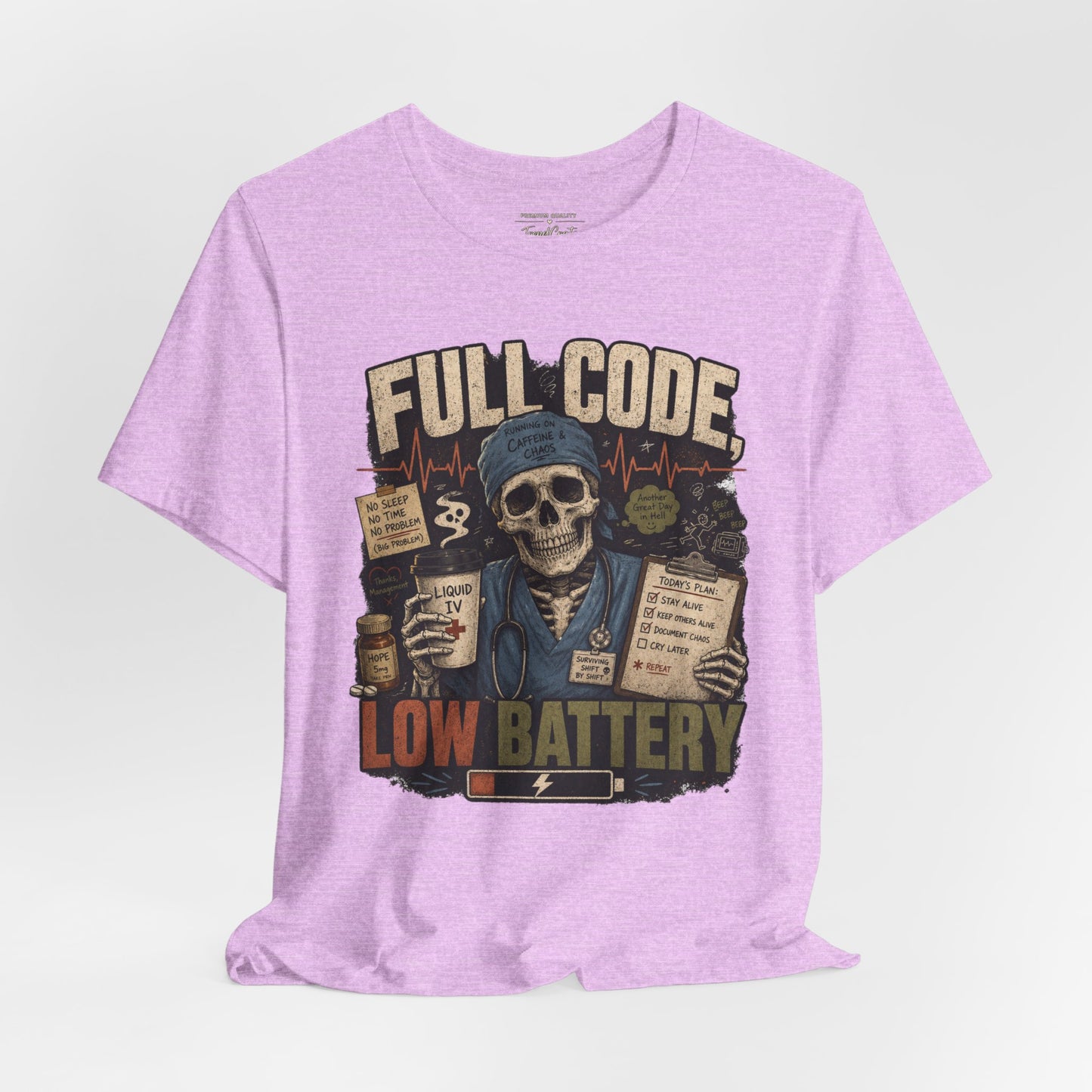 Full Code, Low Battery Tee
