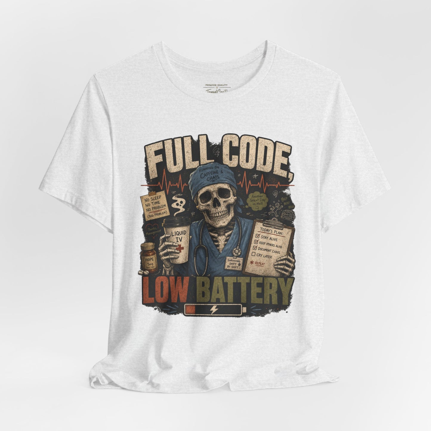 Full Code, Low Battery Tee