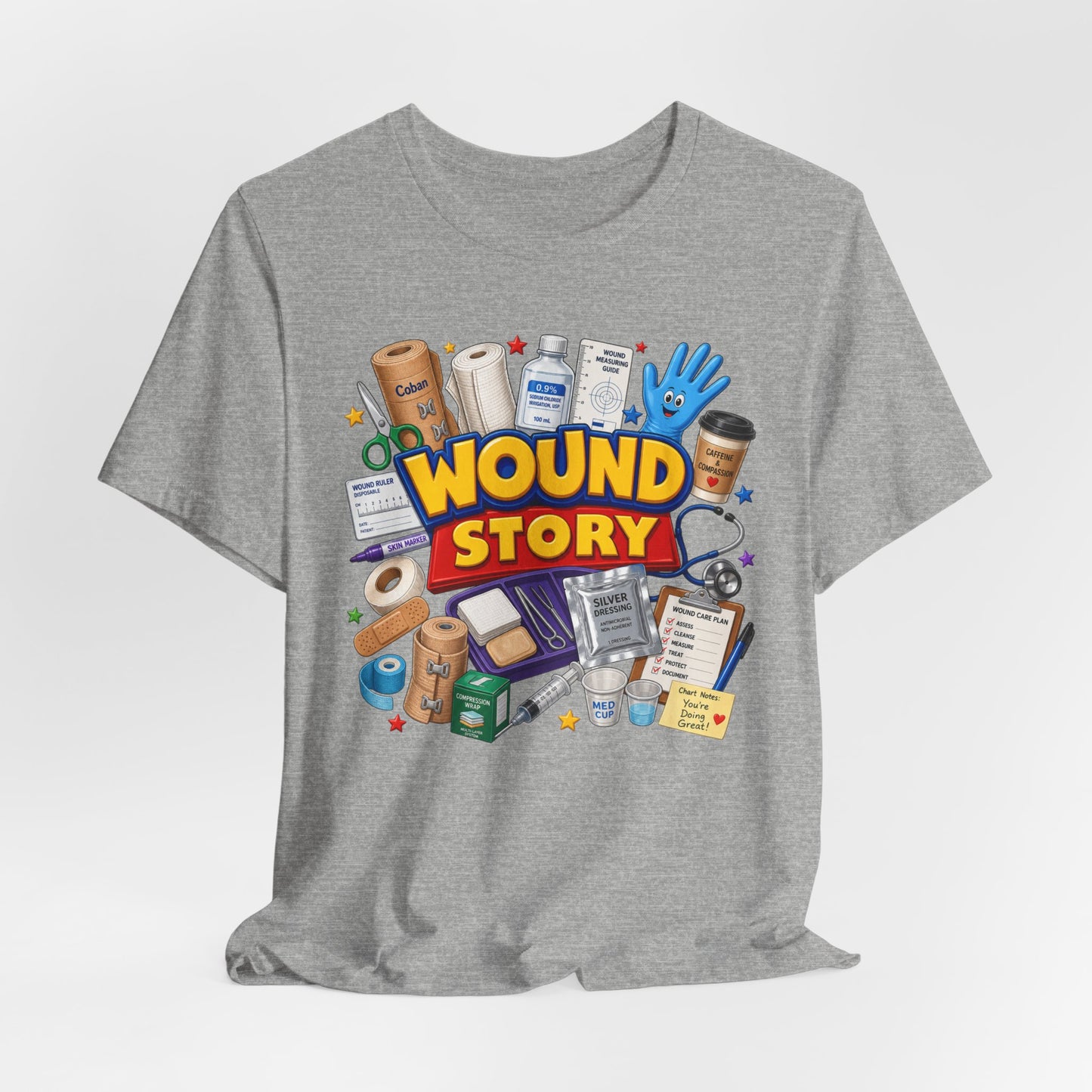 Wound Story Funny Wound Care Tee