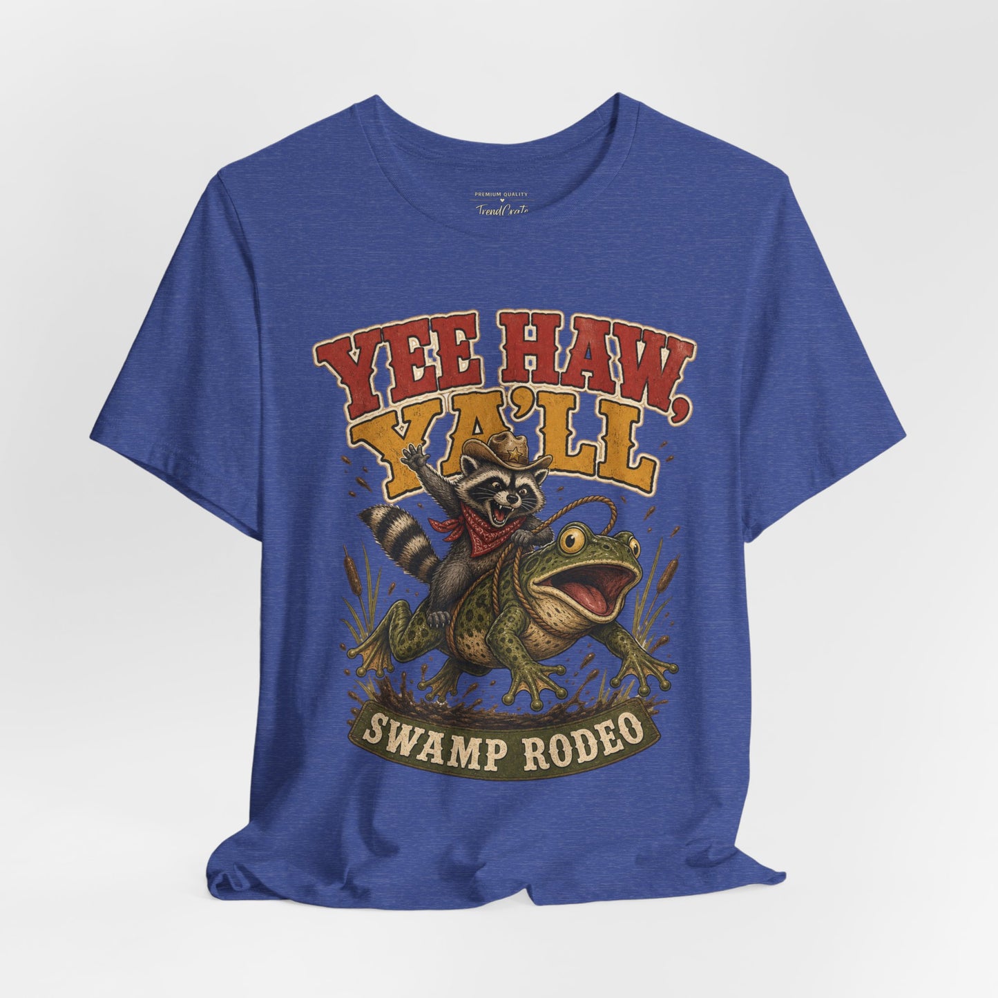 Yee Haw Y'all Swamp Rodeo T-Shirt — Funny Gator Rodeo Graphic Tee