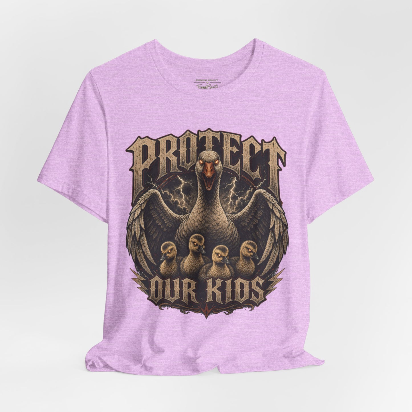 Protect Our Kids T-Shirt — Vintage Mama Bird & Chicks Family Protection Tee