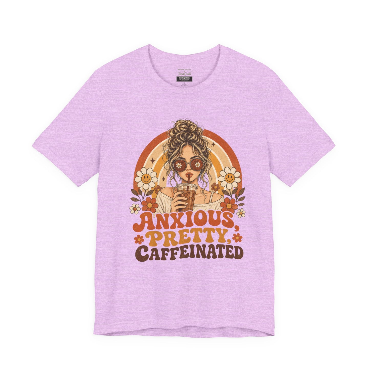 Anxious Pretty Caffeinated Tee