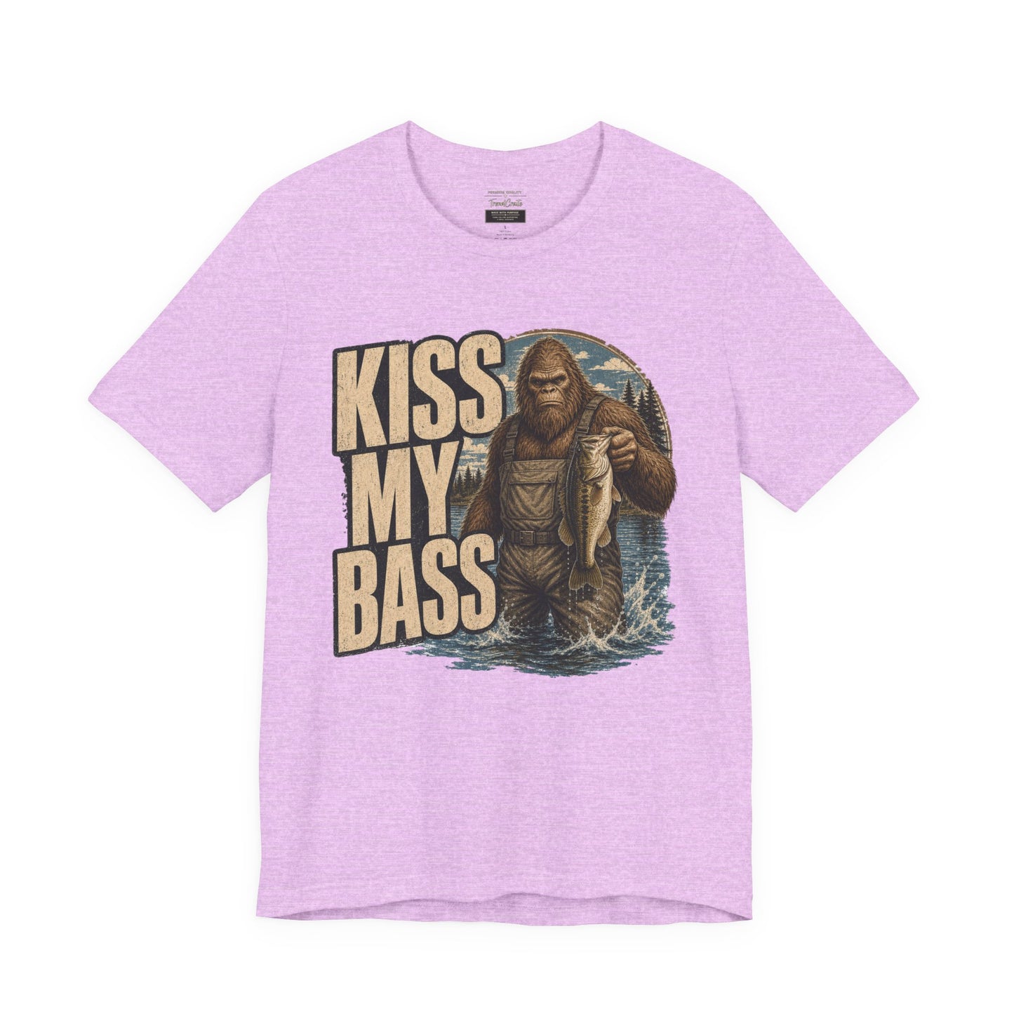 Kiss My Bass Fishing T-Shirt — Funny Bass Fisherman Graphic Tee