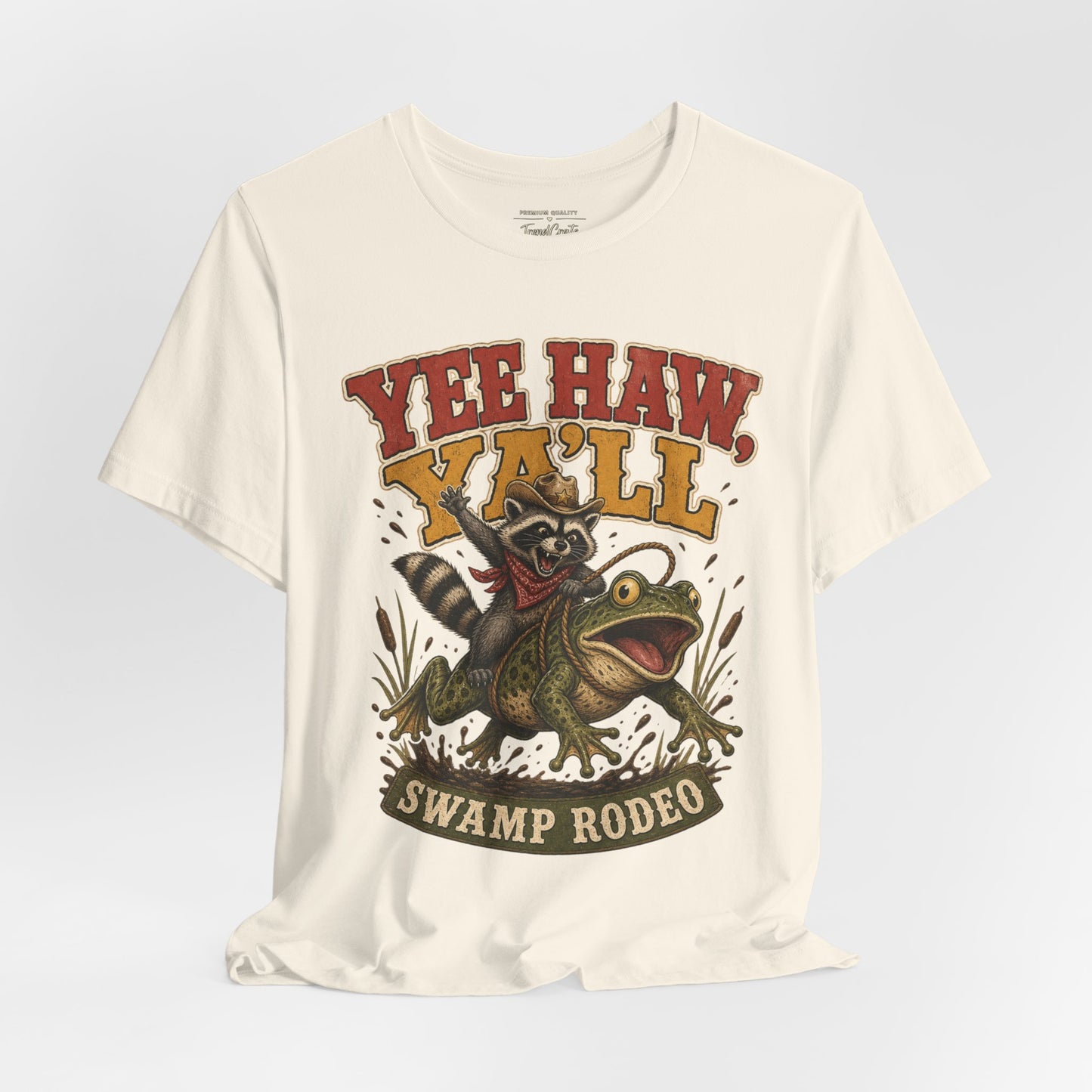 Yee Haw Y'all Swamp Rodeo T-Shirt — Funny Gator Rodeo Graphic Tee