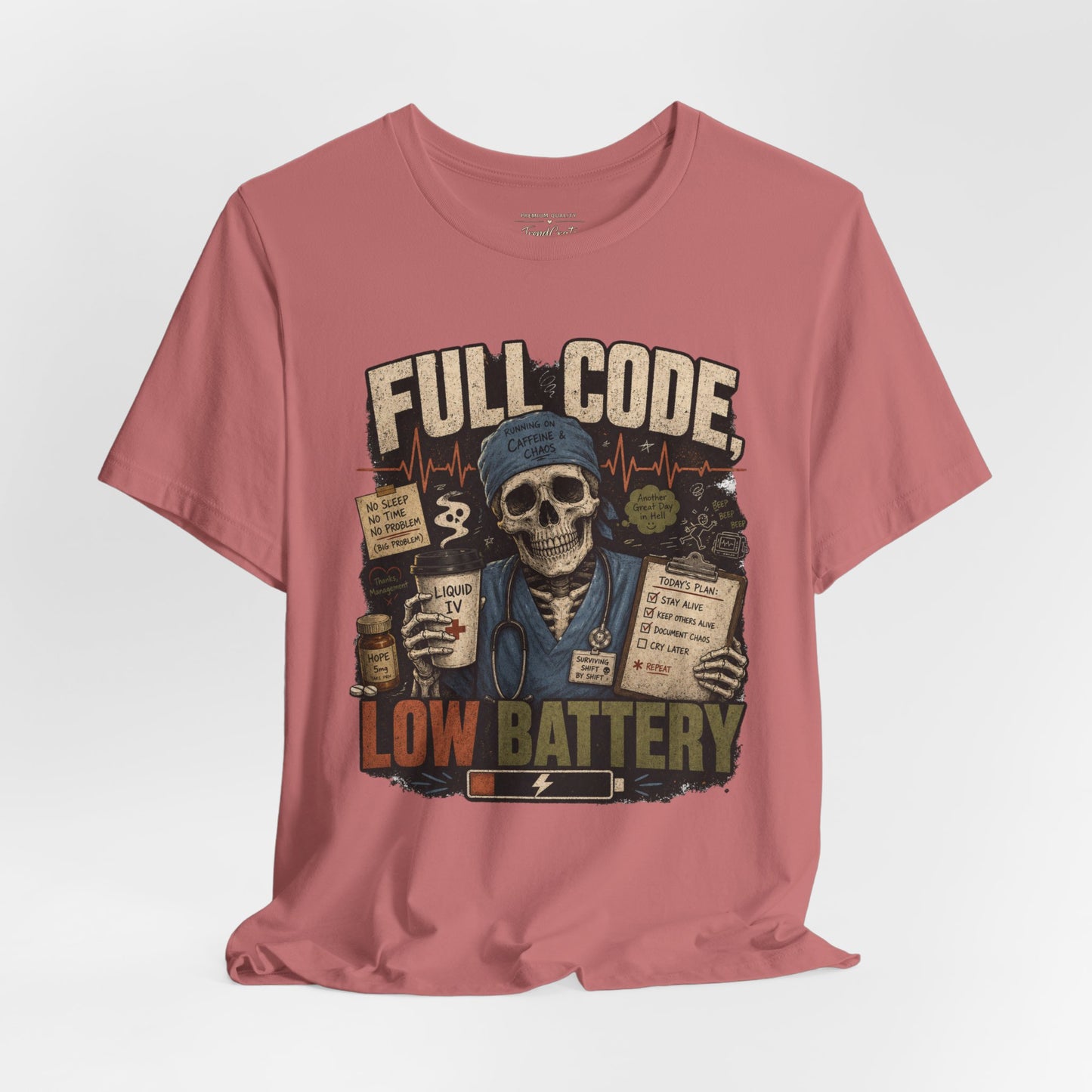 Full Code, Low Battery Tee