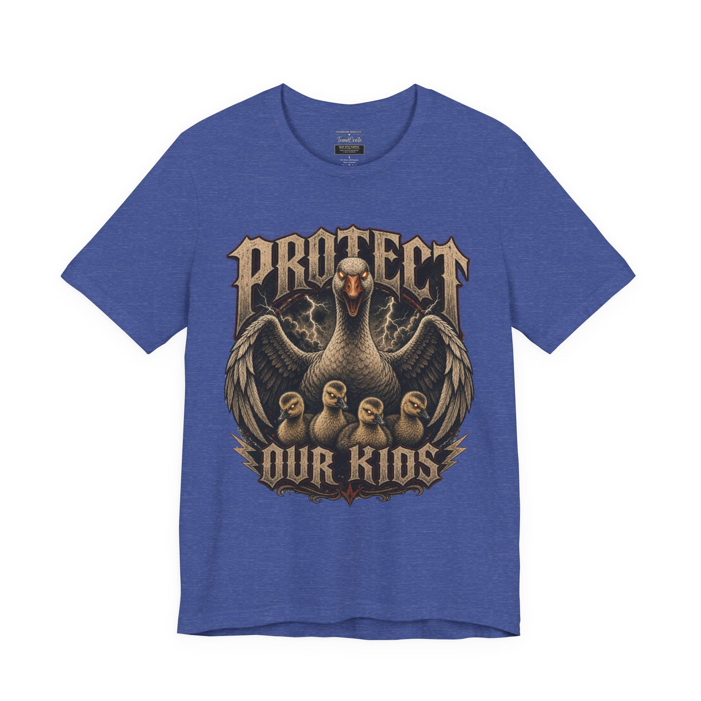 Protect Our Kids T-Shirt — Vintage Mama Bird & Chicks Family Protection Tee