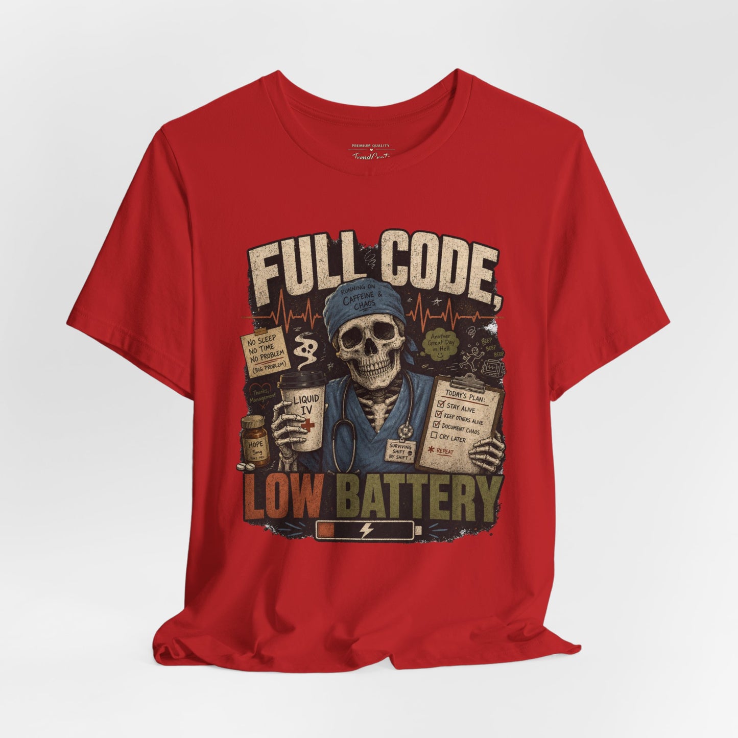 Full Code, Low Battery Tee
