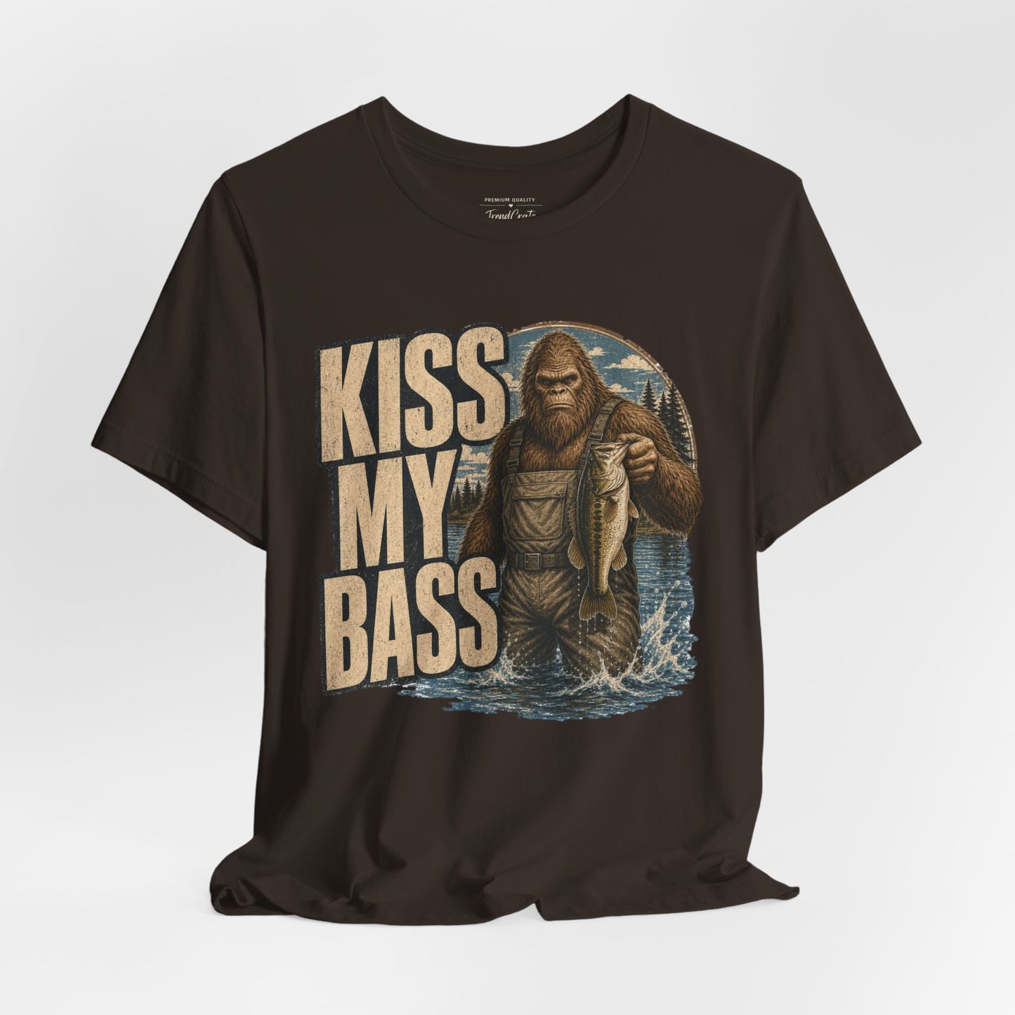 Kiss My Bass Fishing T-Shirt — Funny Bass Fisherman Graphic Tee