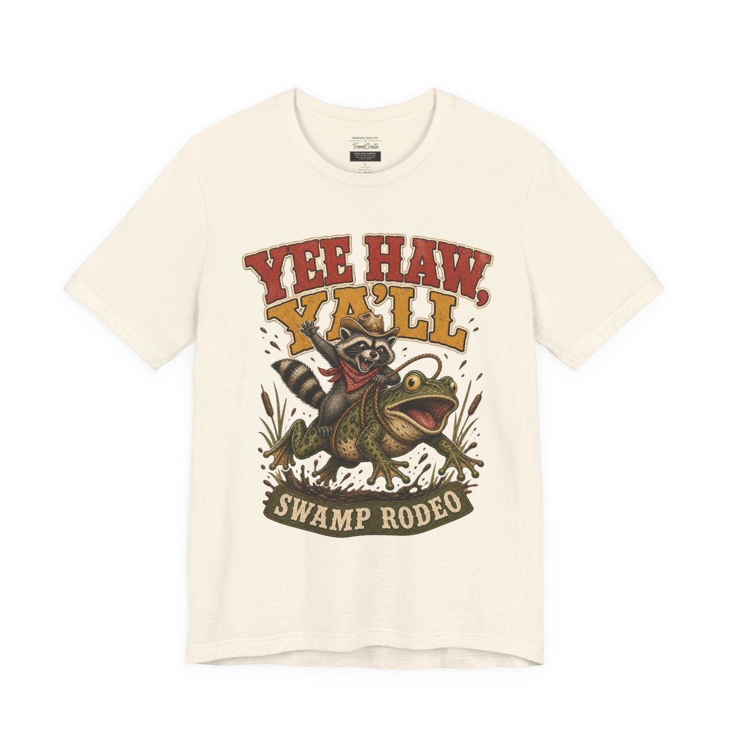 Yee Haw Y'all Swamp Rodeo T-Shirt — Funny Gator Rodeo Graphic Tee