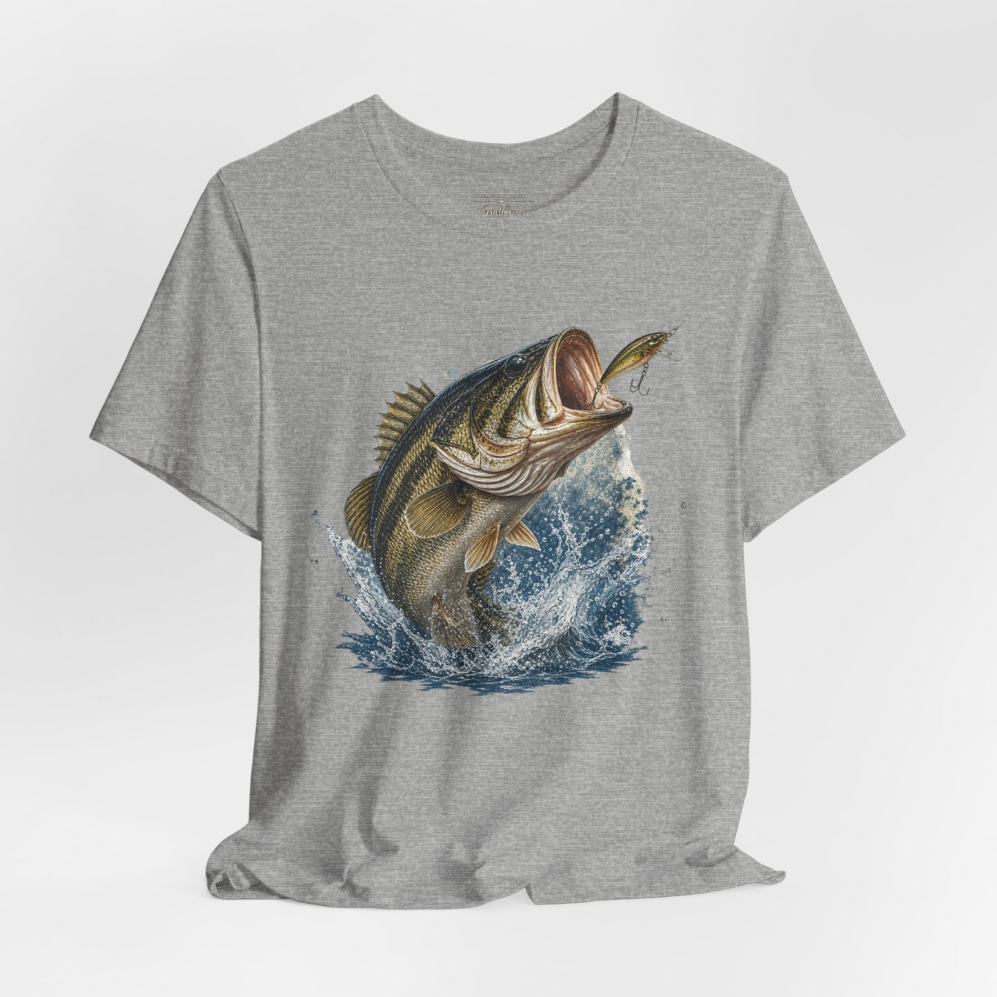 Bass Fishing T‑Shirt — Leaping Largemouth Design