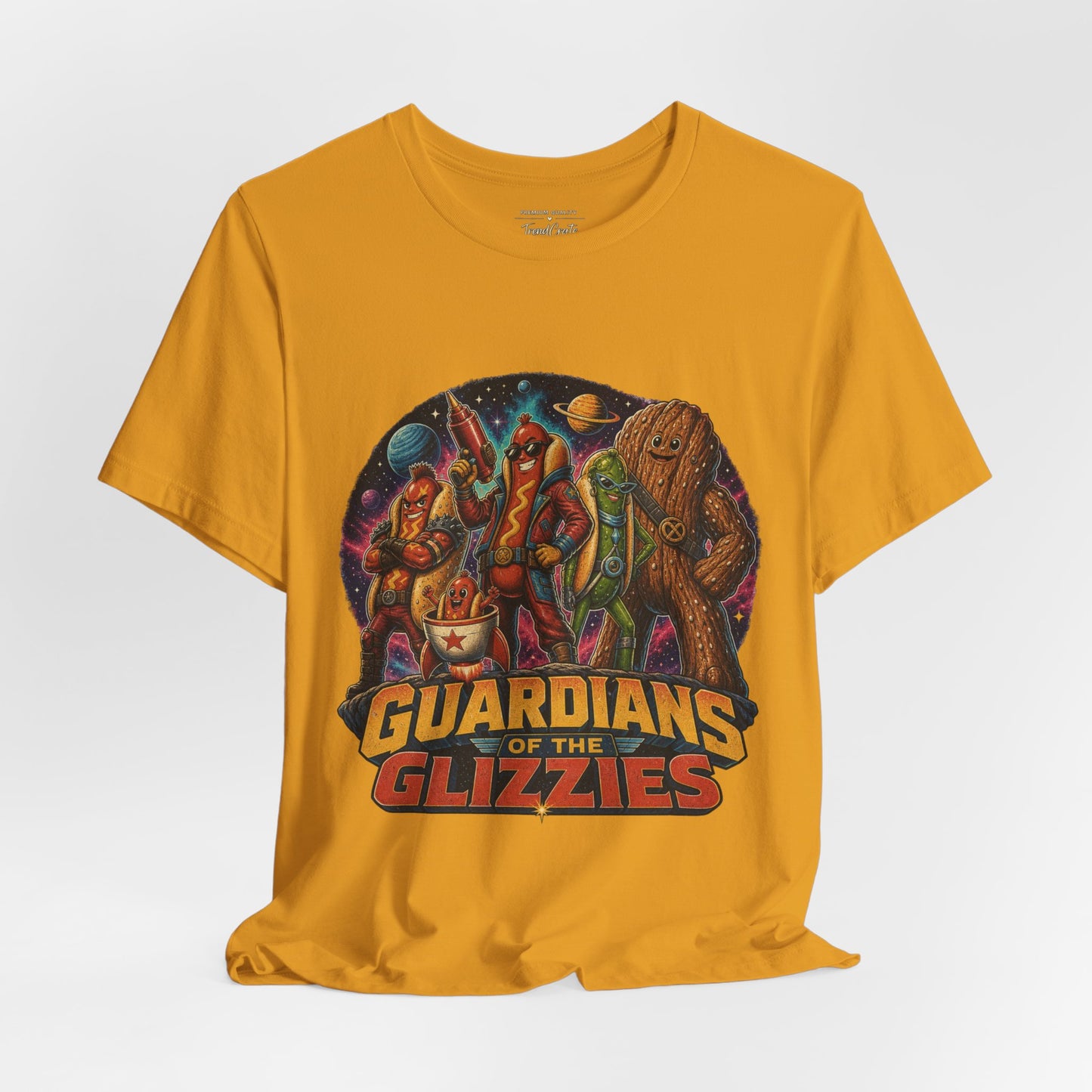 Guardians of the Glizzies Graphic Tee — Retro Space Adventure T-Shirt
