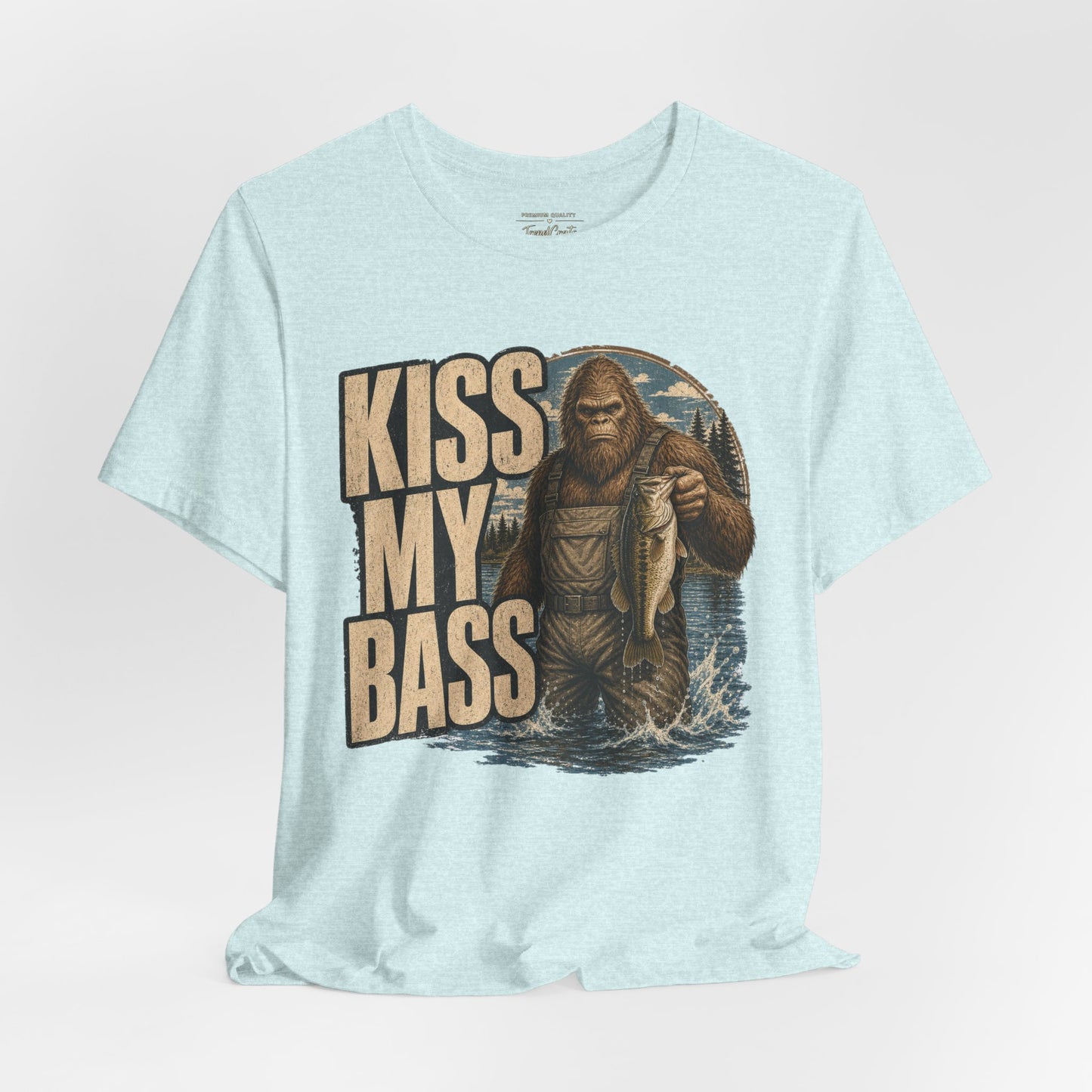 Kiss My Bass Fishing T-Shirt — Funny Bass Fisherman Graphic Tee