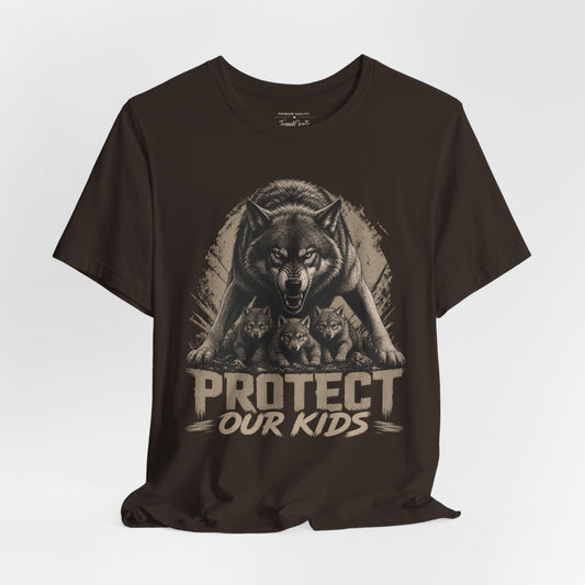 Protect Our Kids T-Shirt — Wolf Pack Family Protection Tee