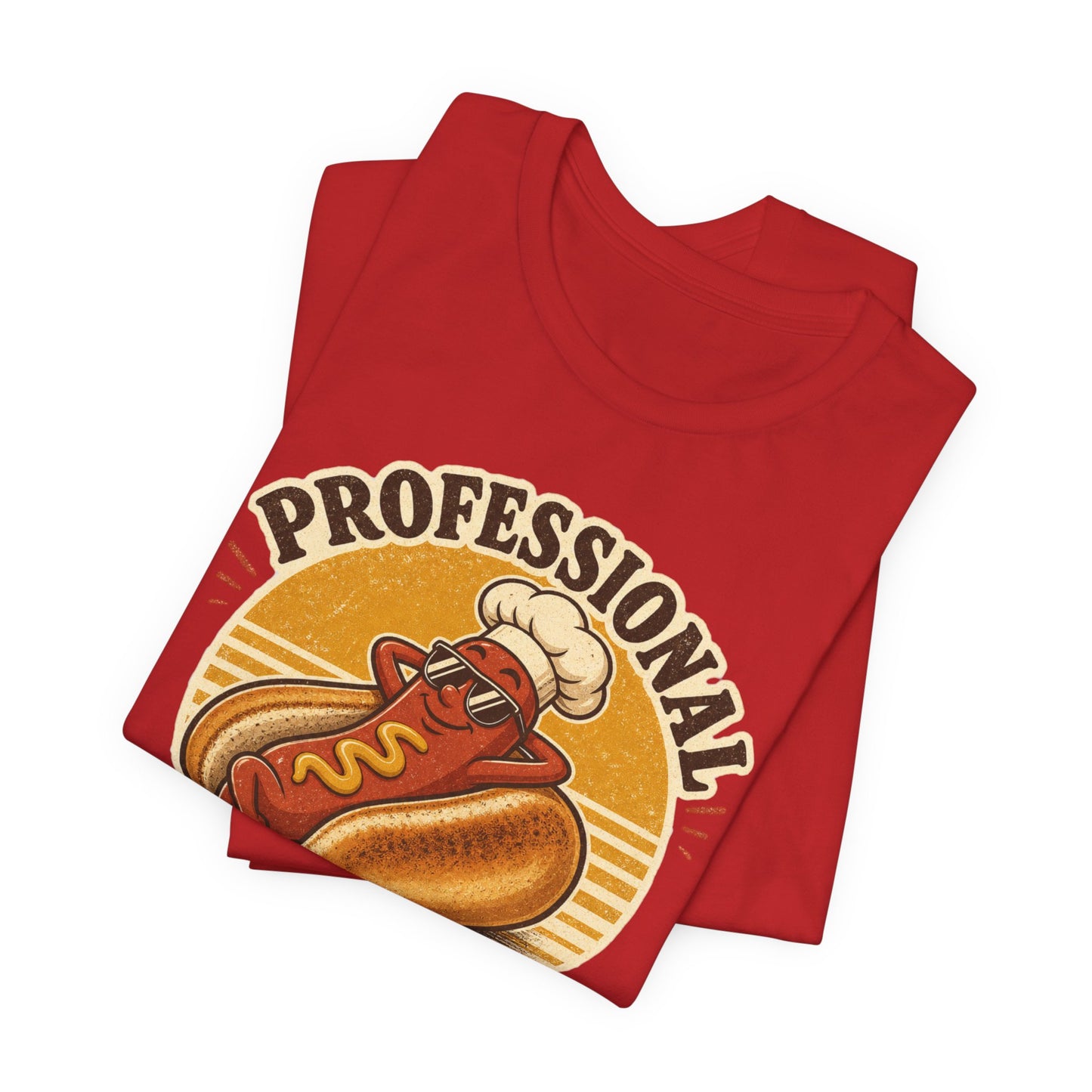 Professional Bun Enthusiast T-Shirt — Funny Hot Dog Graphic Tee