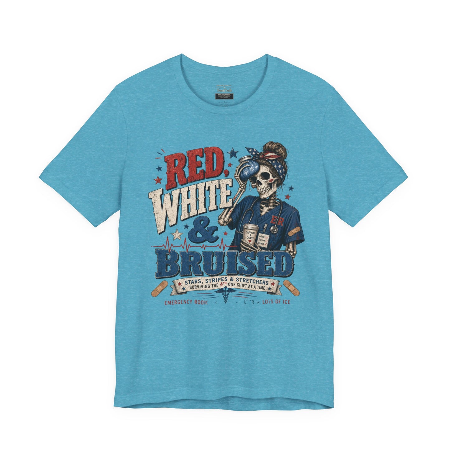 Red White & Bruised Tee
