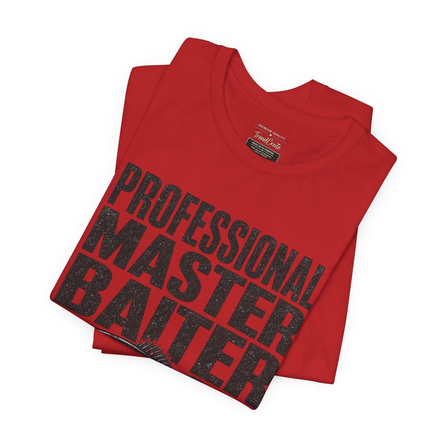 Fishing T-Shirt - "Professional Master Baiter" Bass Graphic Tee