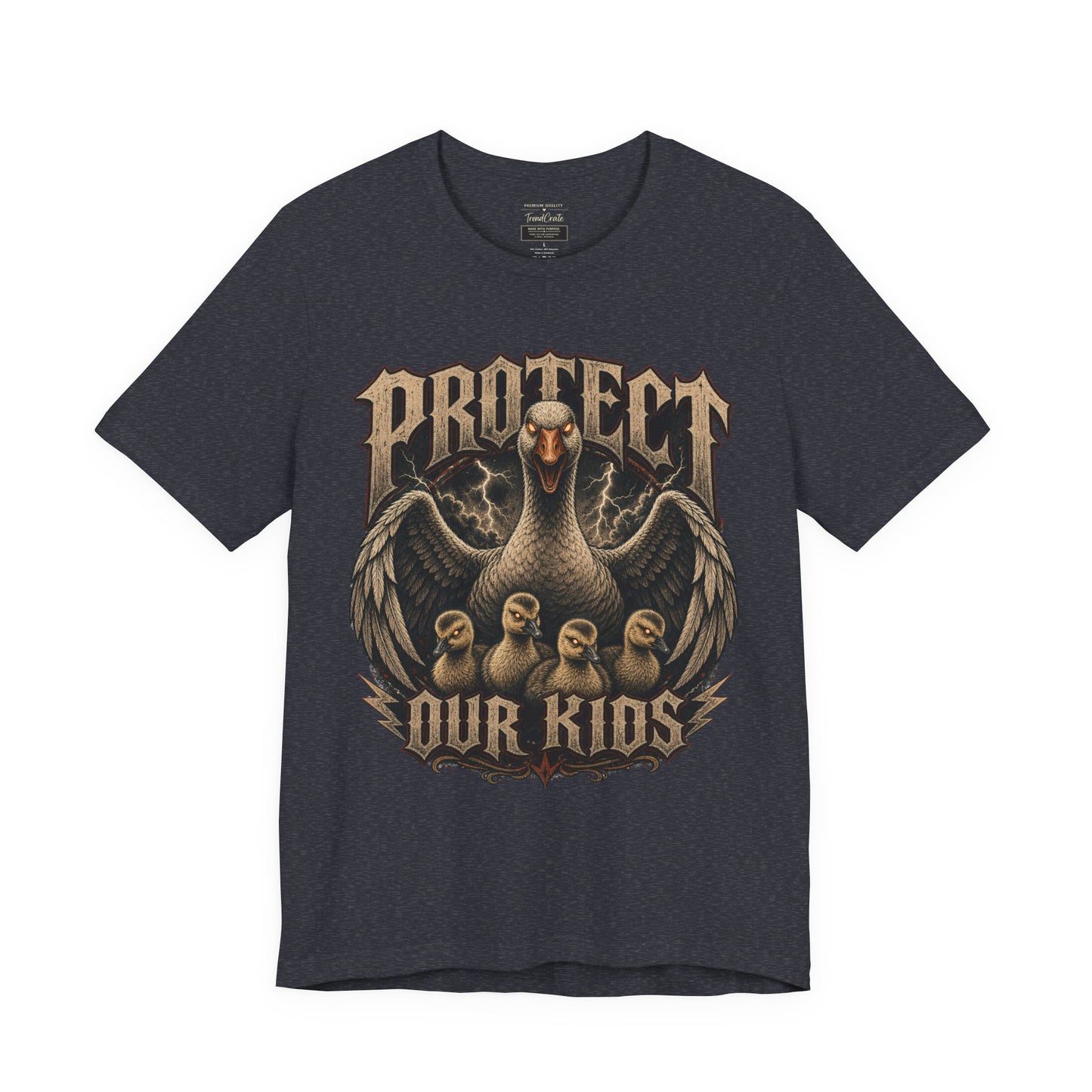 Protect Our Kids T-Shirt — Vintage Mama Bird & Chicks Family Protection Tee