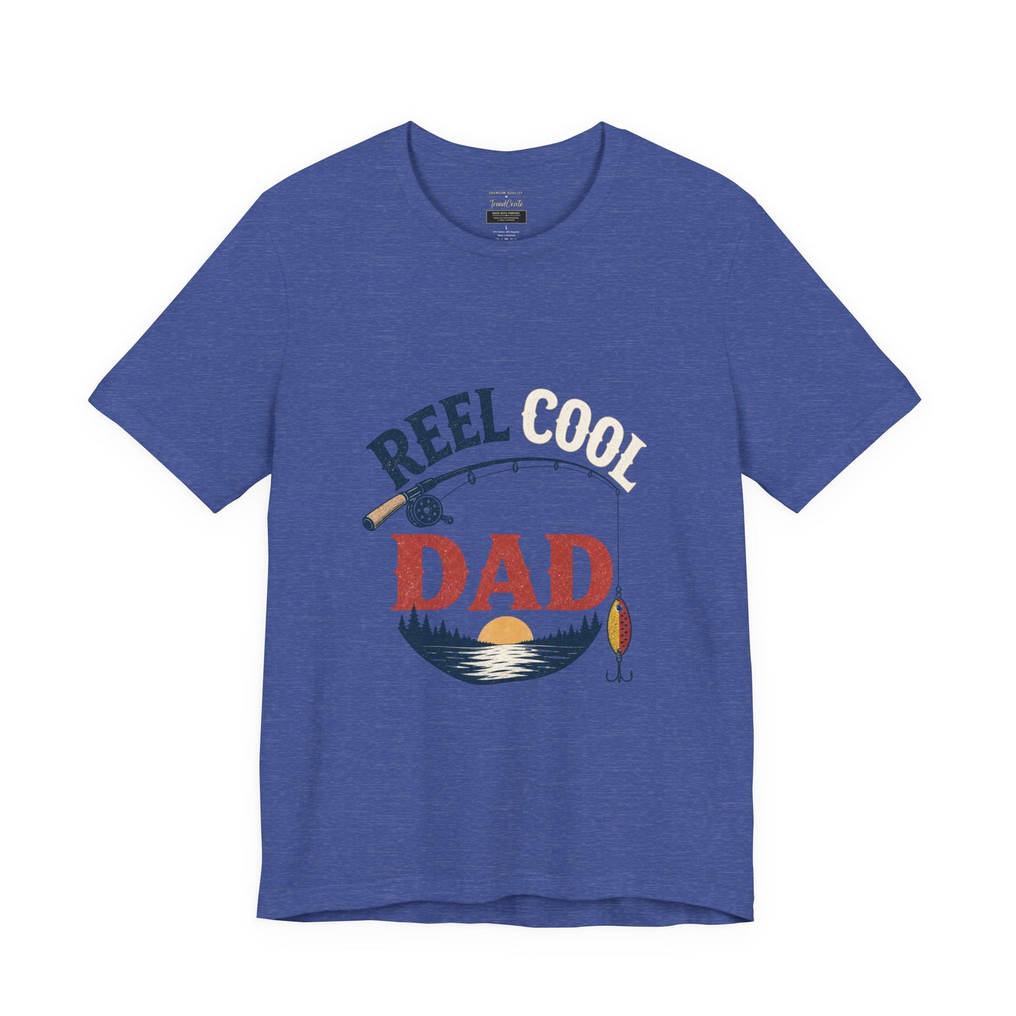 Reel Dad Fishing T-Shirt – Vintage Sunset Angler Tee for Fathers
