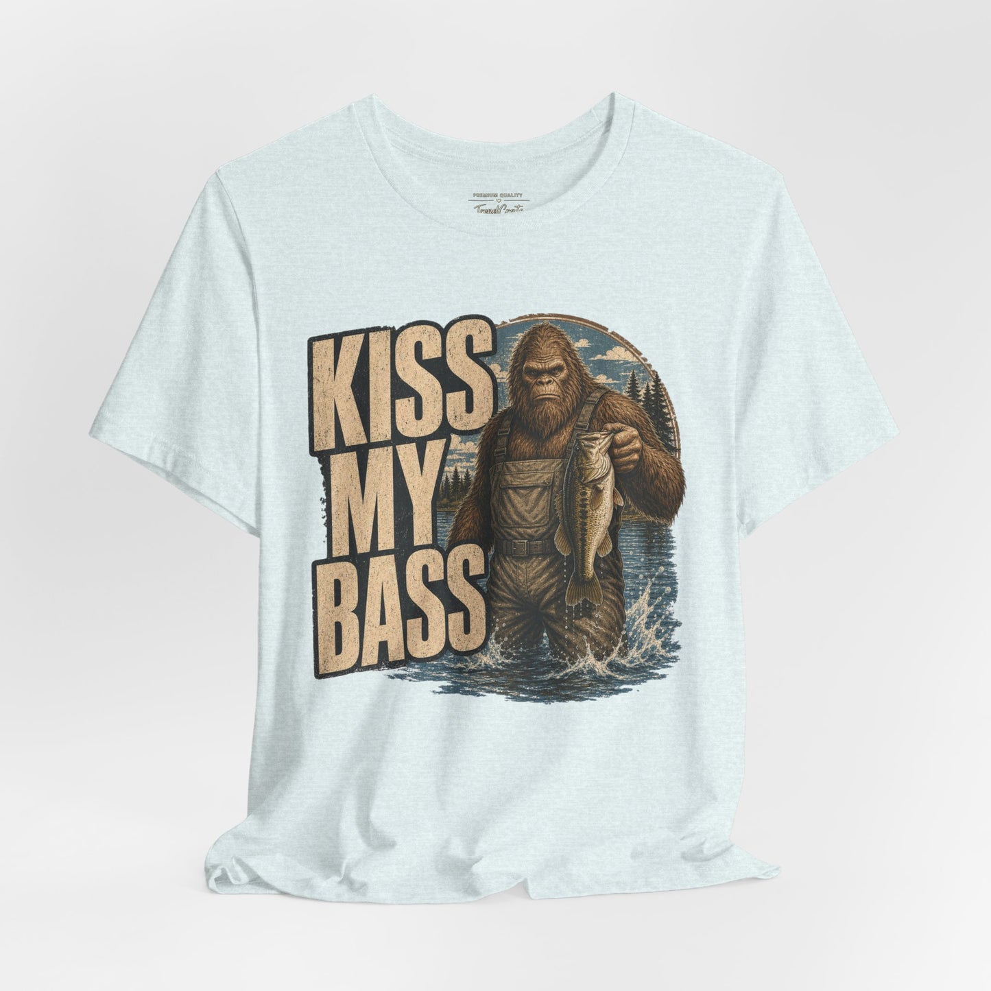 Kiss My Bass Fishing T-Shirt — Funny Bass Fisherman Graphic Tee