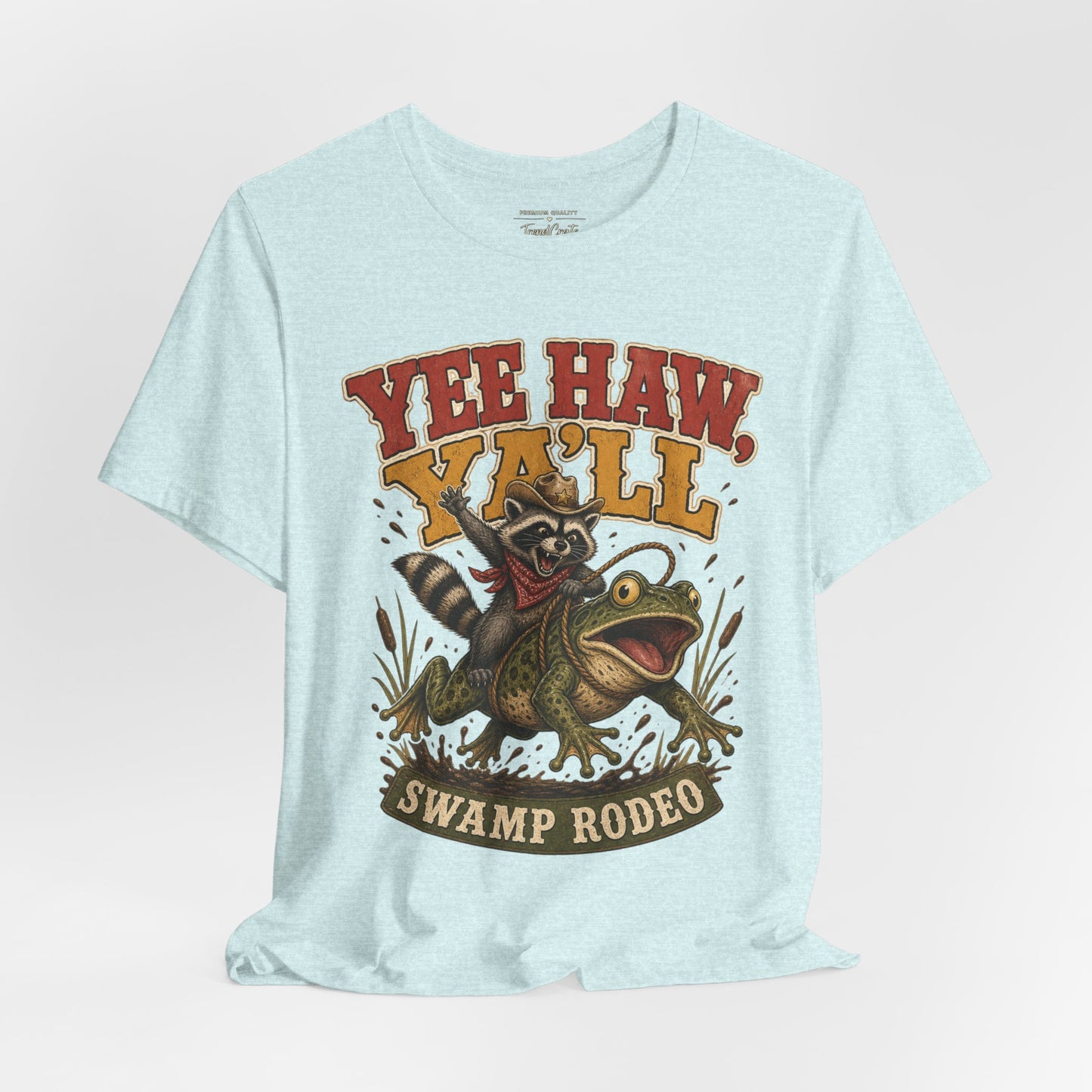 Yee Haw Y'all Swamp Rodeo T-Shirt — Funny Gator Rodeo Graphic Tee