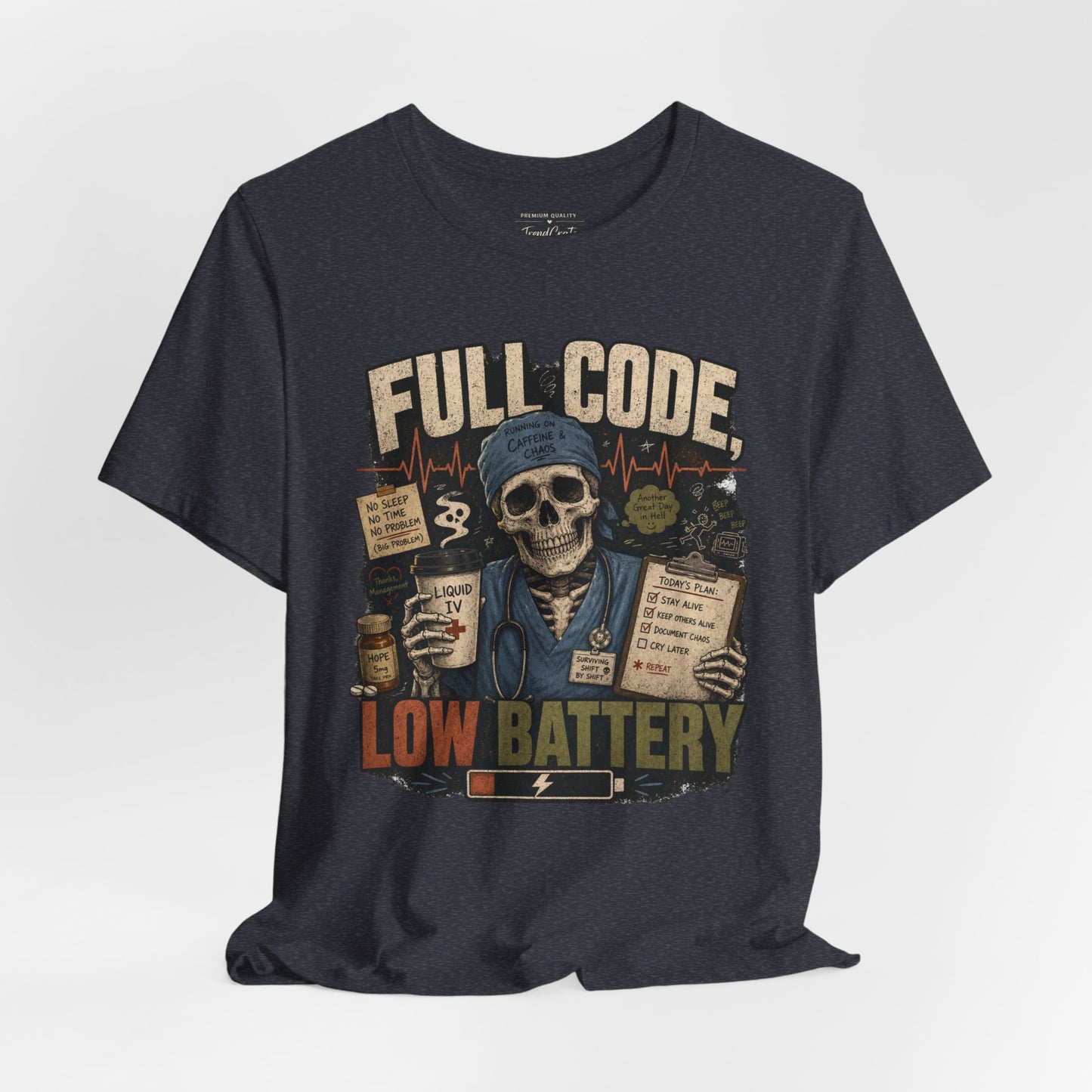 Full Code, Low Battery Tee