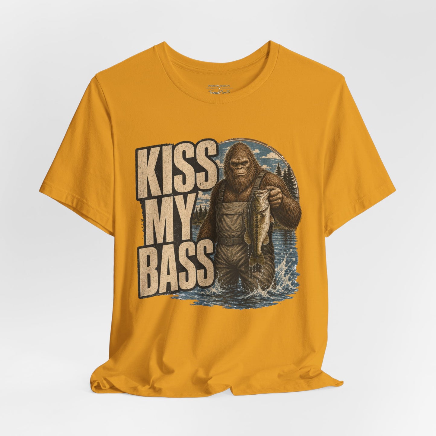 Kiss My Bass Fishing T-Shirt — Funny Bass Fisherman Graphic Tee