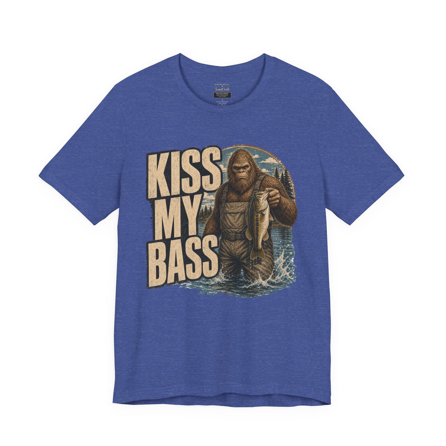 Kiss My Bass Fishing T-Shirt — Funny Bass Fisherman Graphic Tee